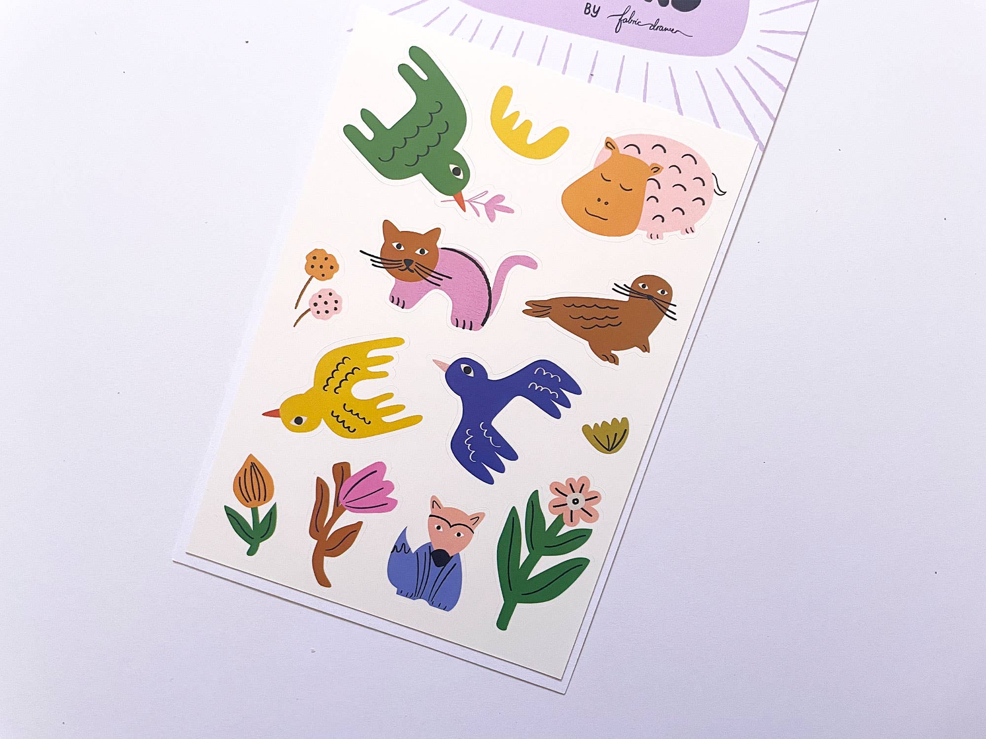 Animals + Flowers Sticker Sheet - Image 2
