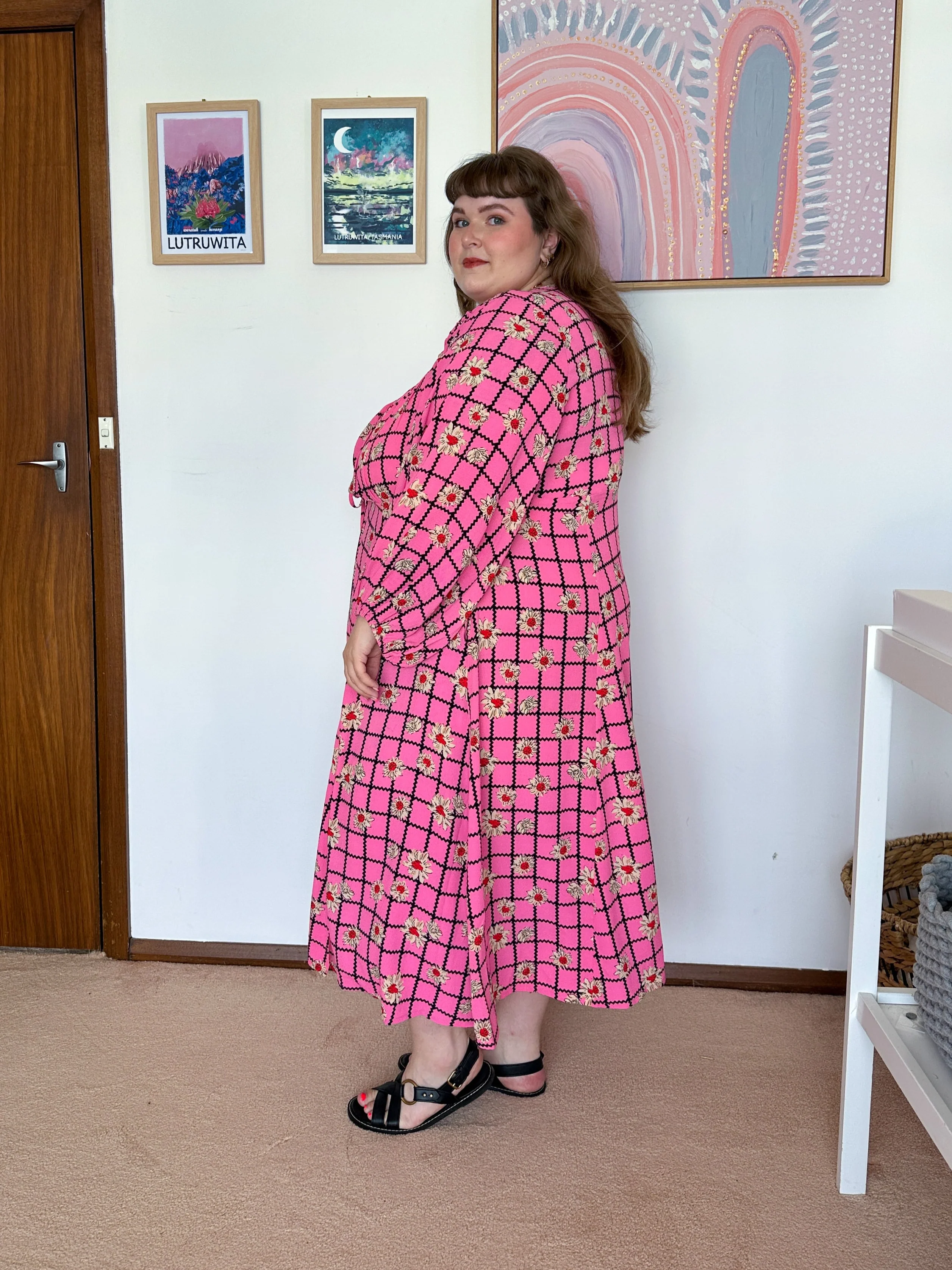 Aphrodite Dress in Hella Pink - Image 10