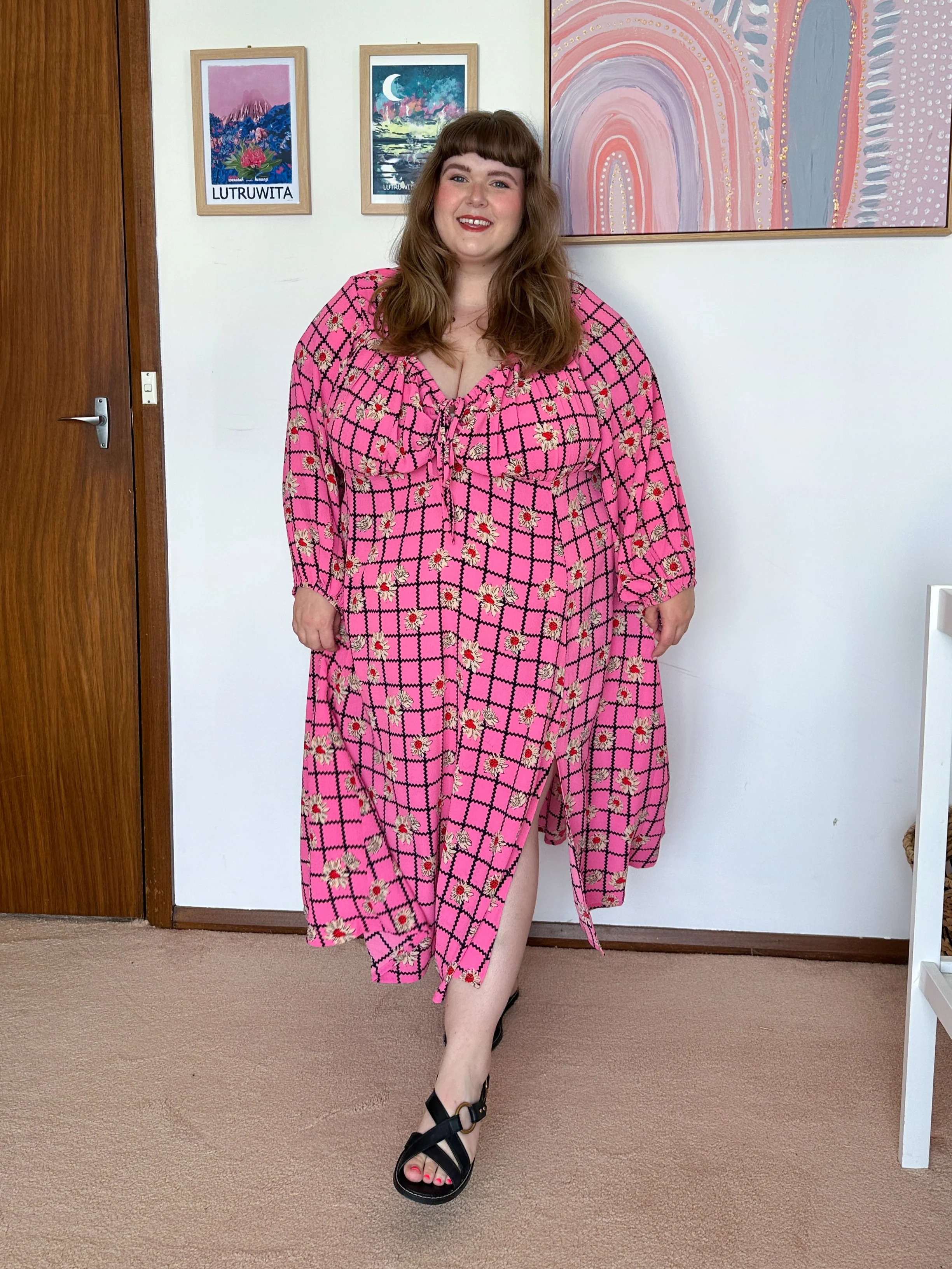 Aphrodite Dress in Hella Pink - Image 6