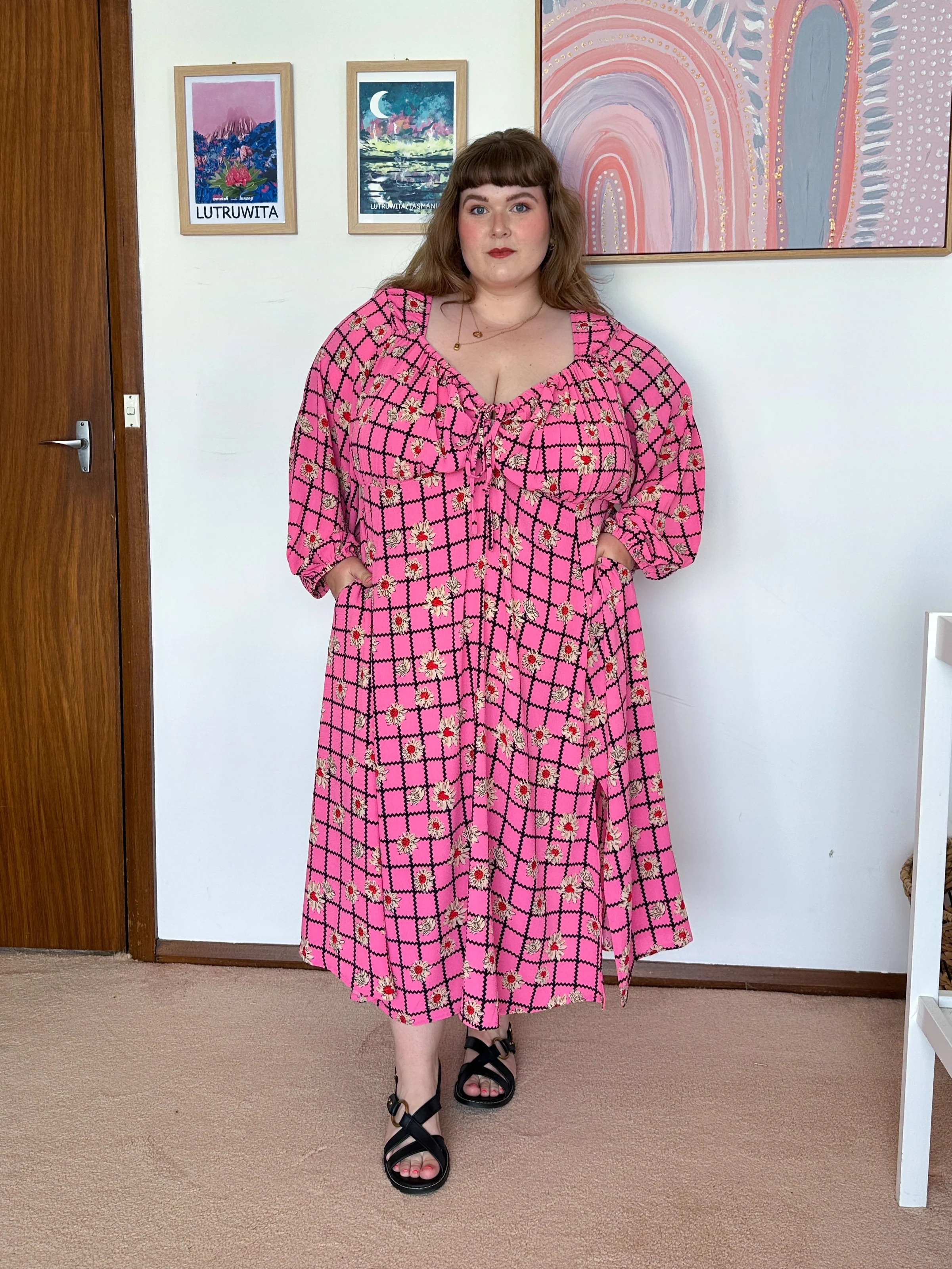 Aphrodite Dress in Hella Pink - Image 8