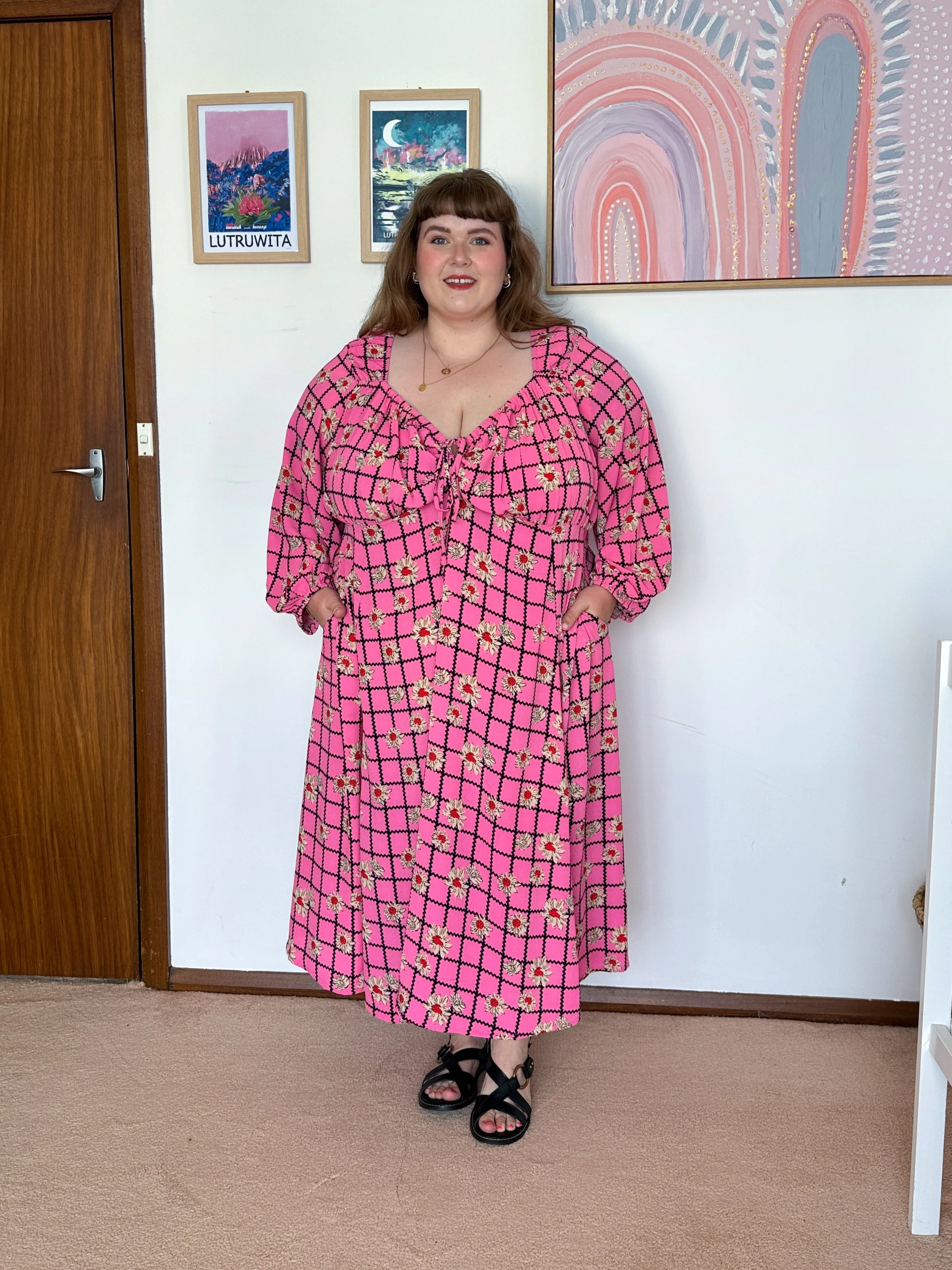 Aphrodite Dress in Hella Pink - Image 9