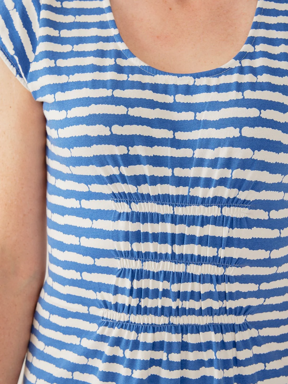 Artsy Traveler Jersey - Cobalt Split Stripe - Image 4