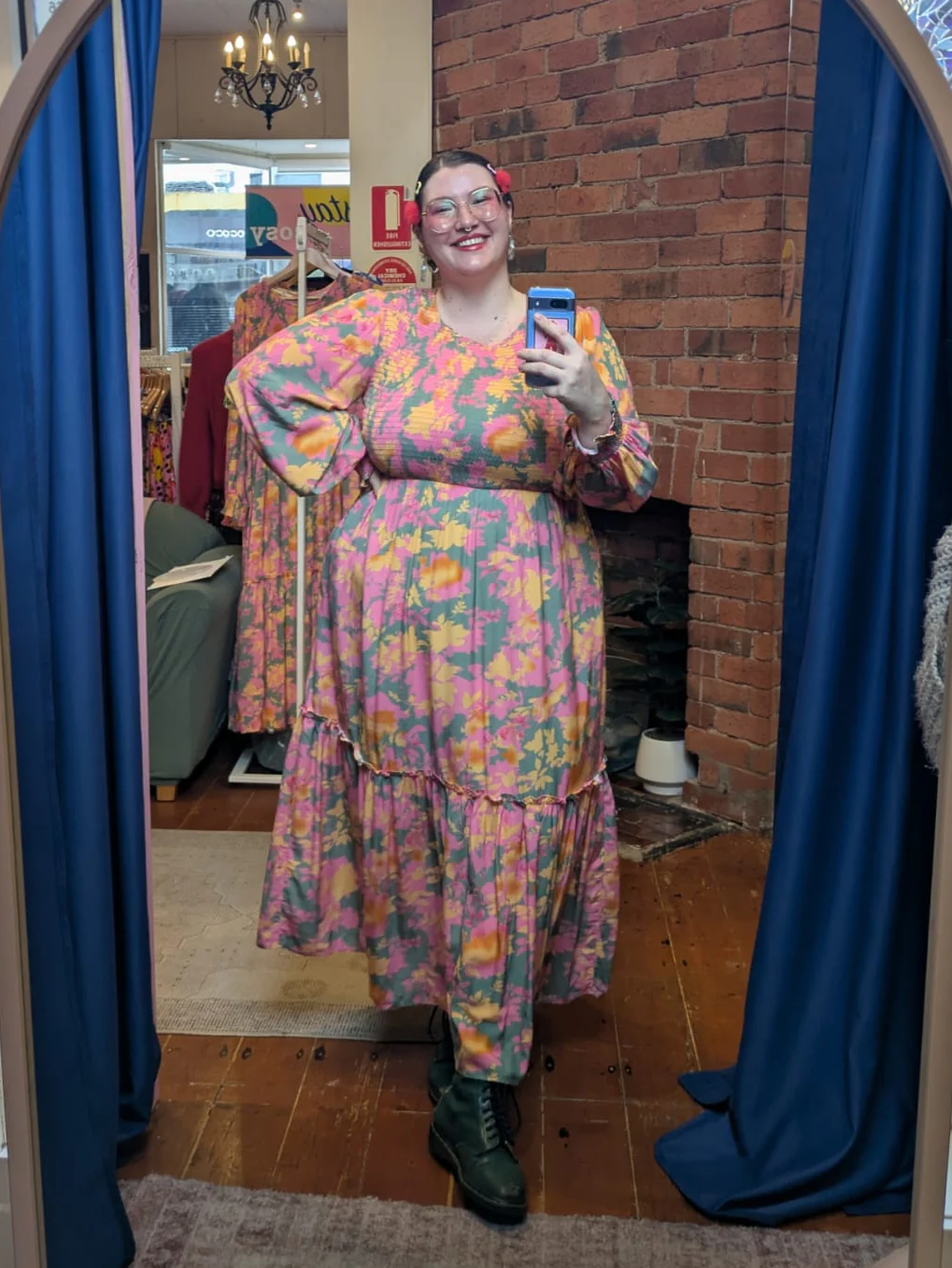 Ashleigh Smocked Bodice Maxi Dress - Image 11