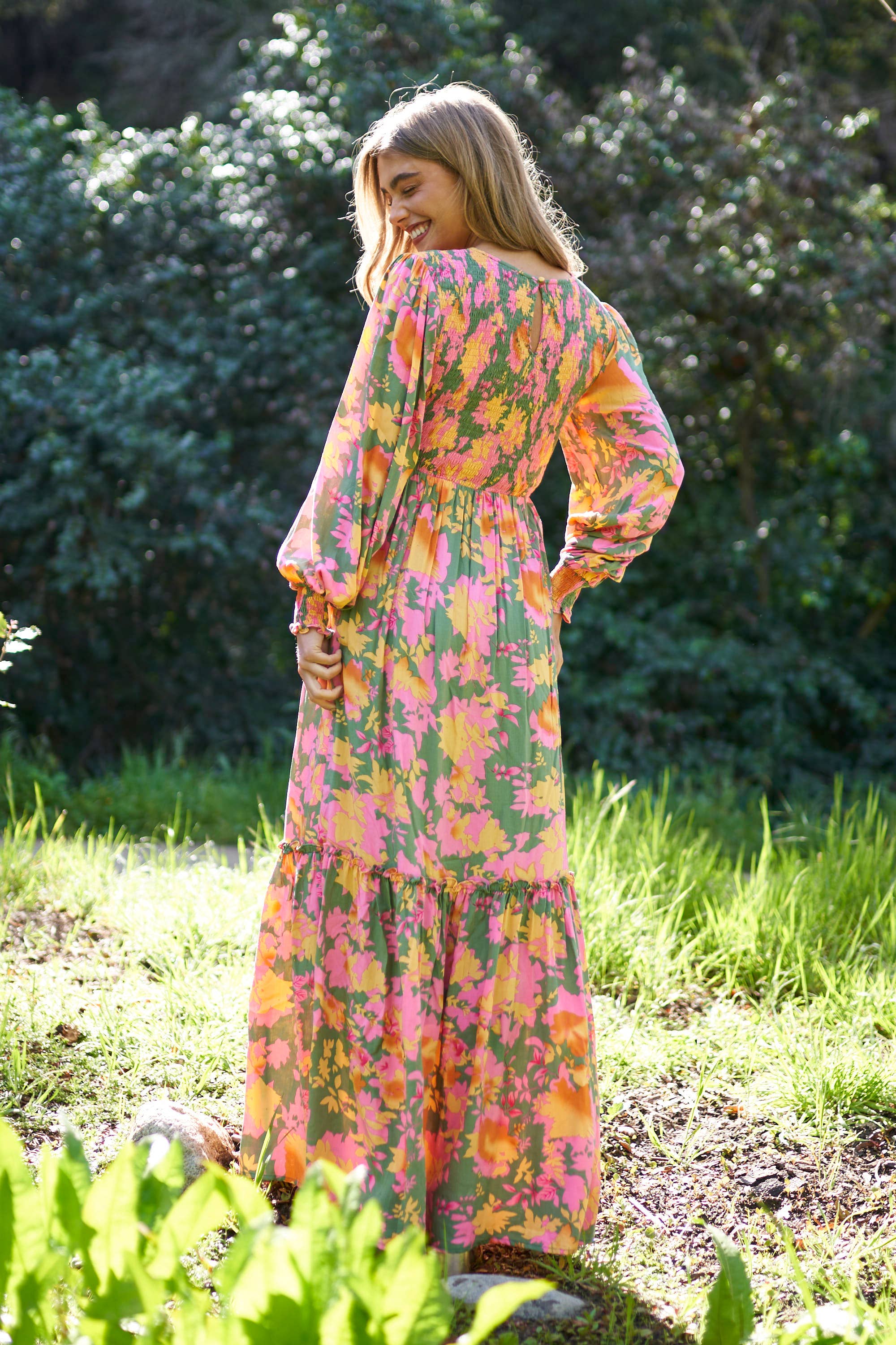 Ashleigh Smocked Bodice Maxi Dress - Image 4