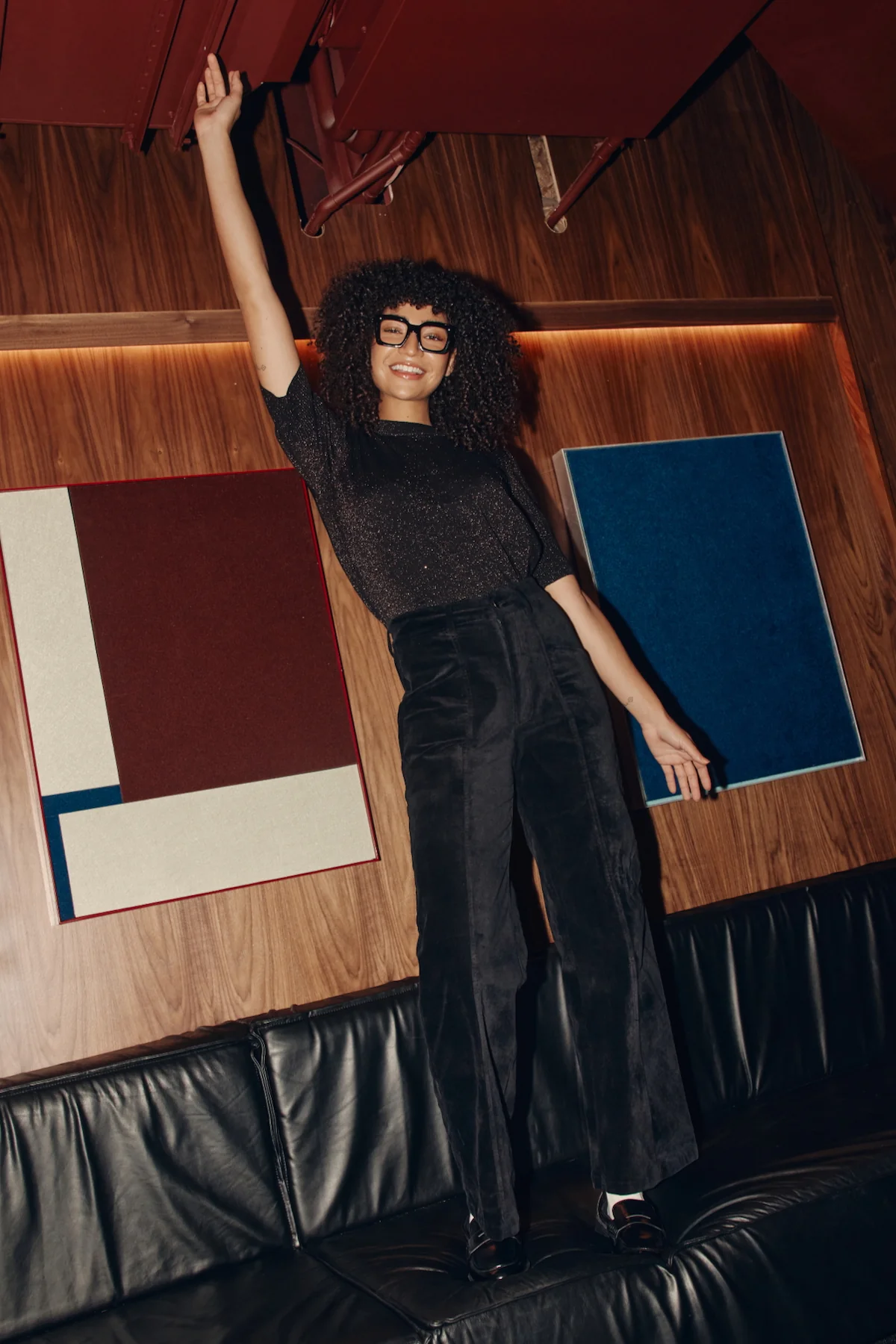 Black with Bronze Lurex Knit Jumper - Image 9