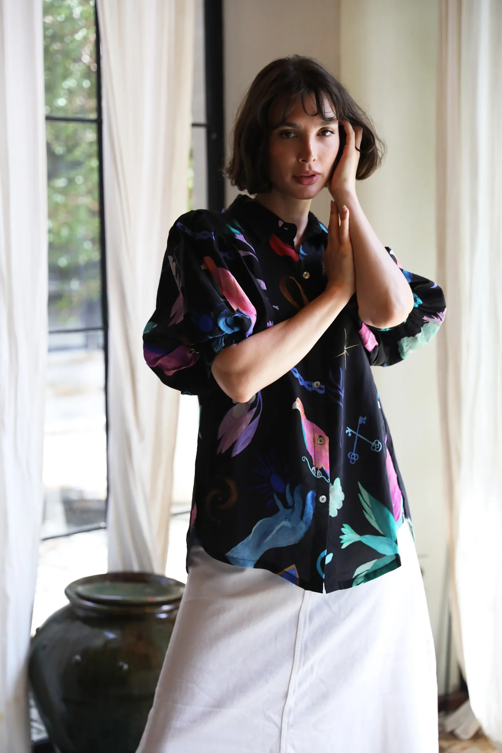 Boheme Blouse - Black - Image 2