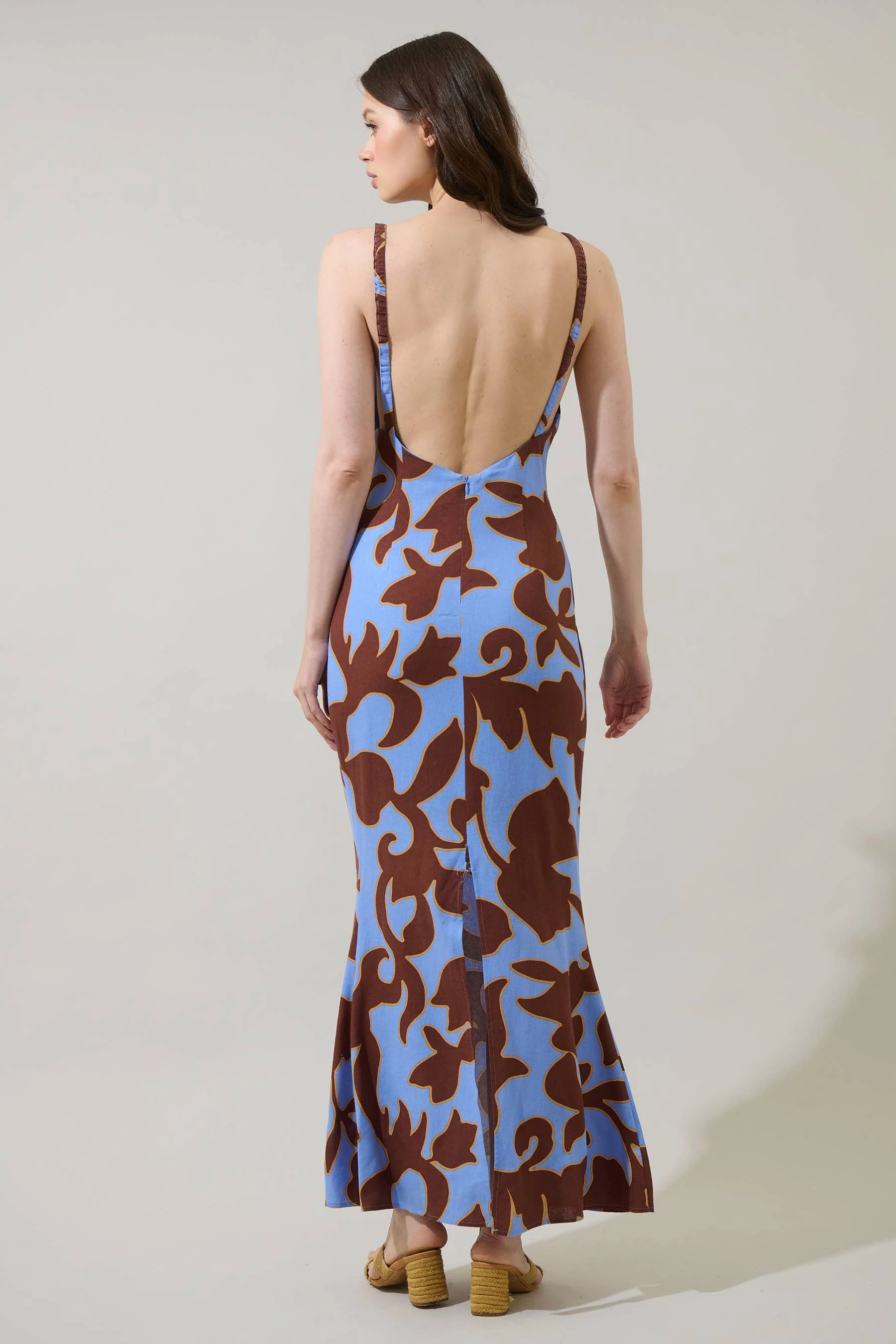 Briley Floral Mizie Open Back Maxi Dress - Image 4