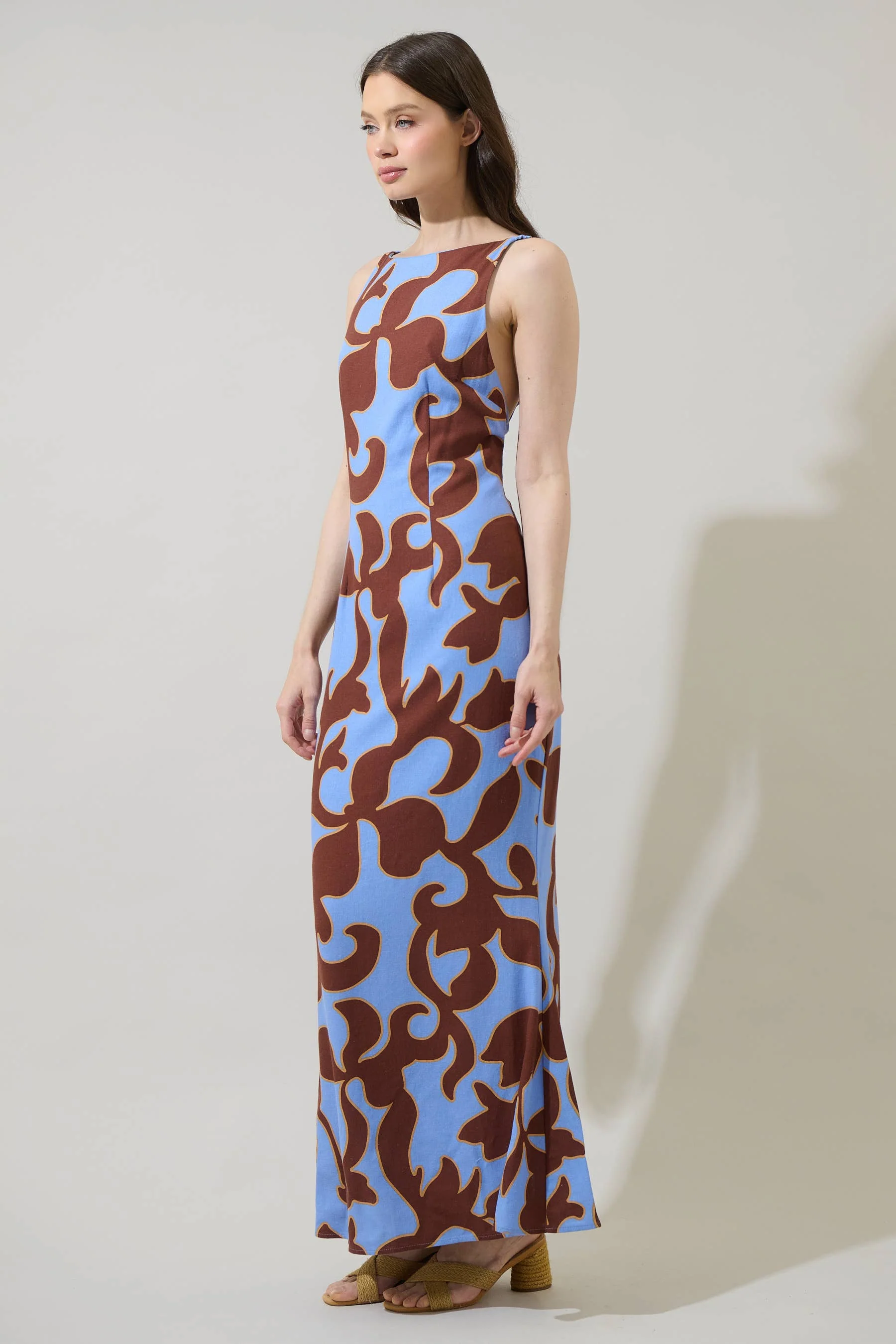 Briley Floral Mizie Open Back Maxi Dress - Image 5