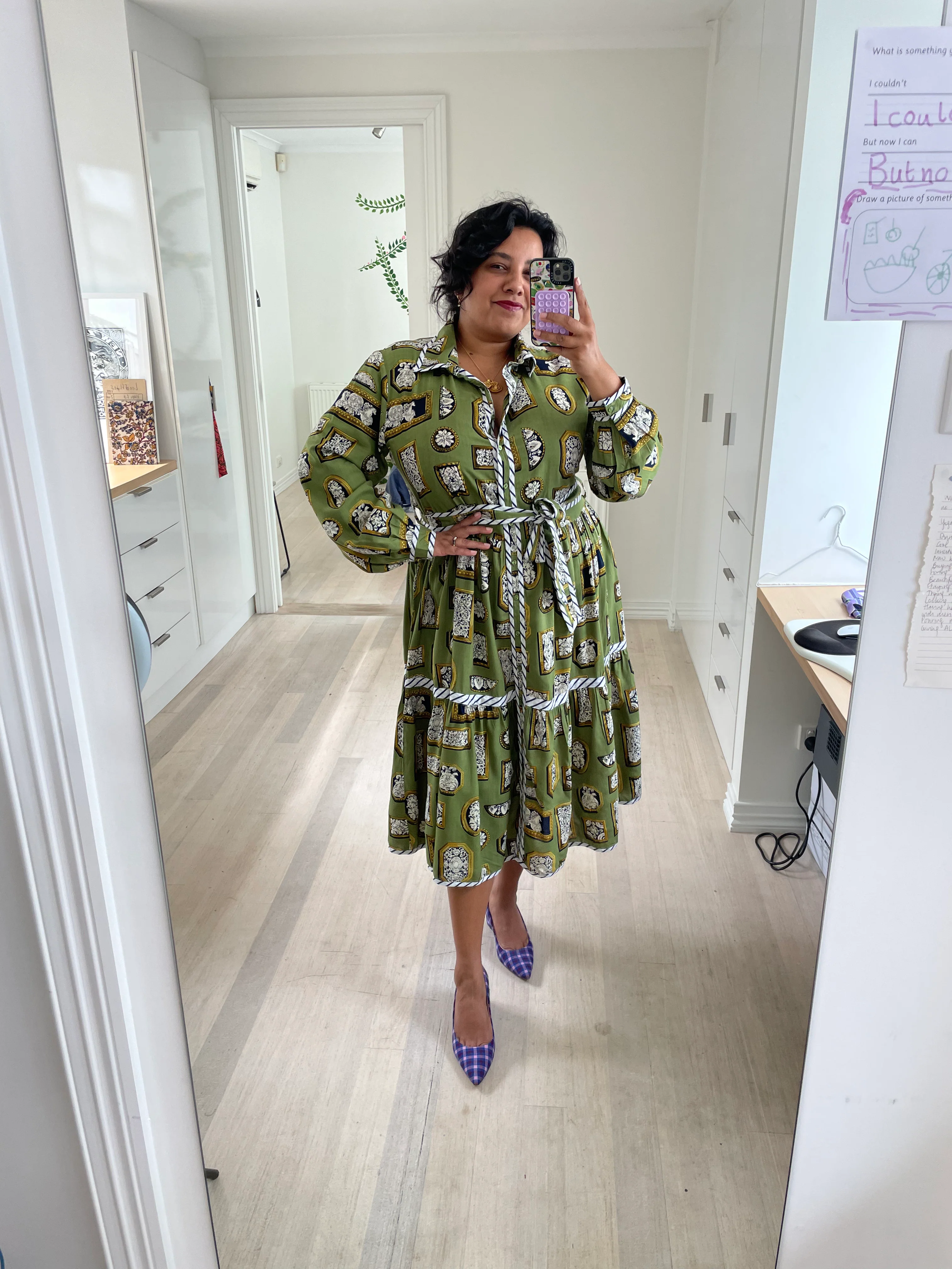 Button Down Dress in Venezia - Image 7