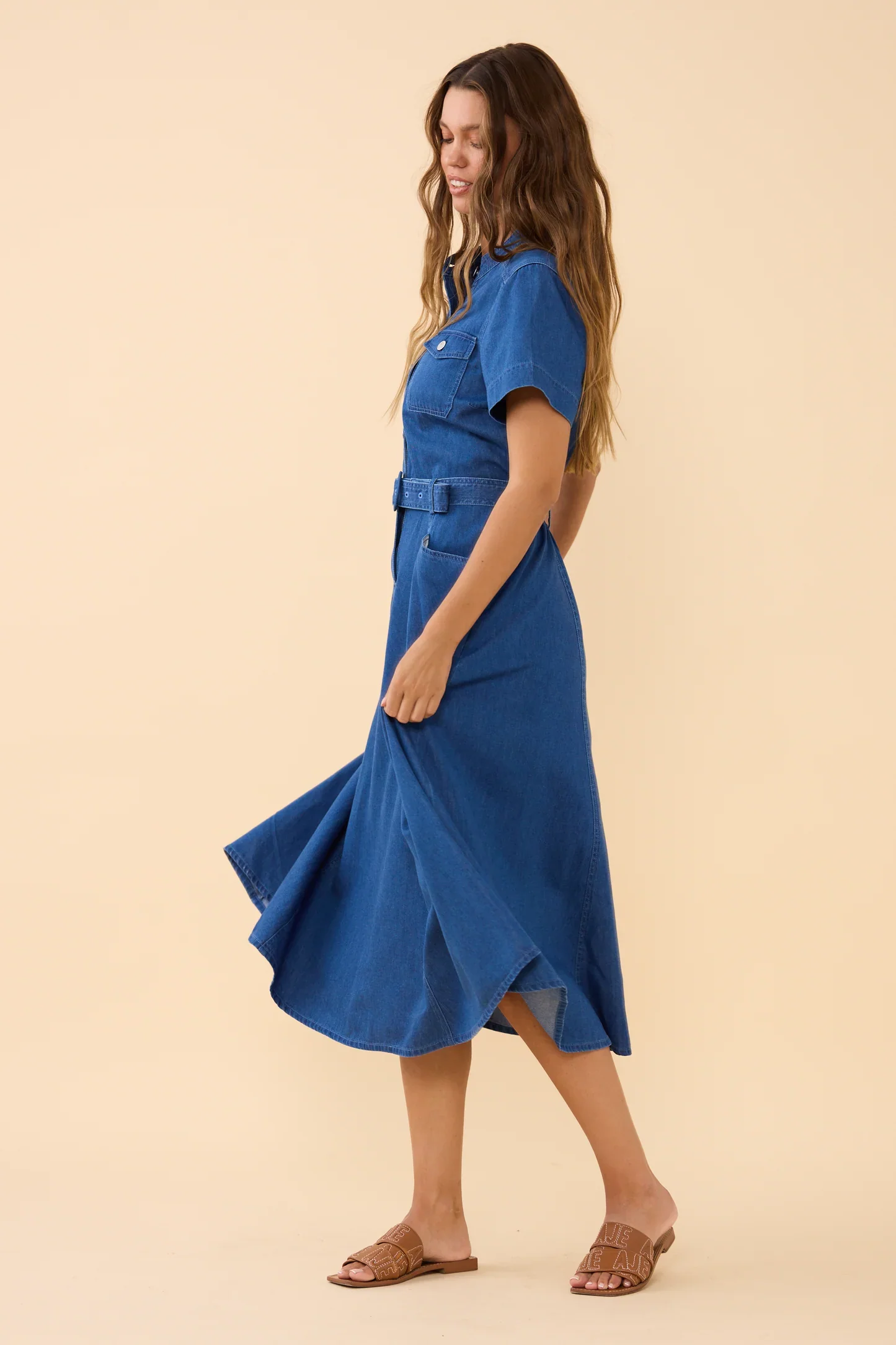 Chambray Safari Dress - Image 5