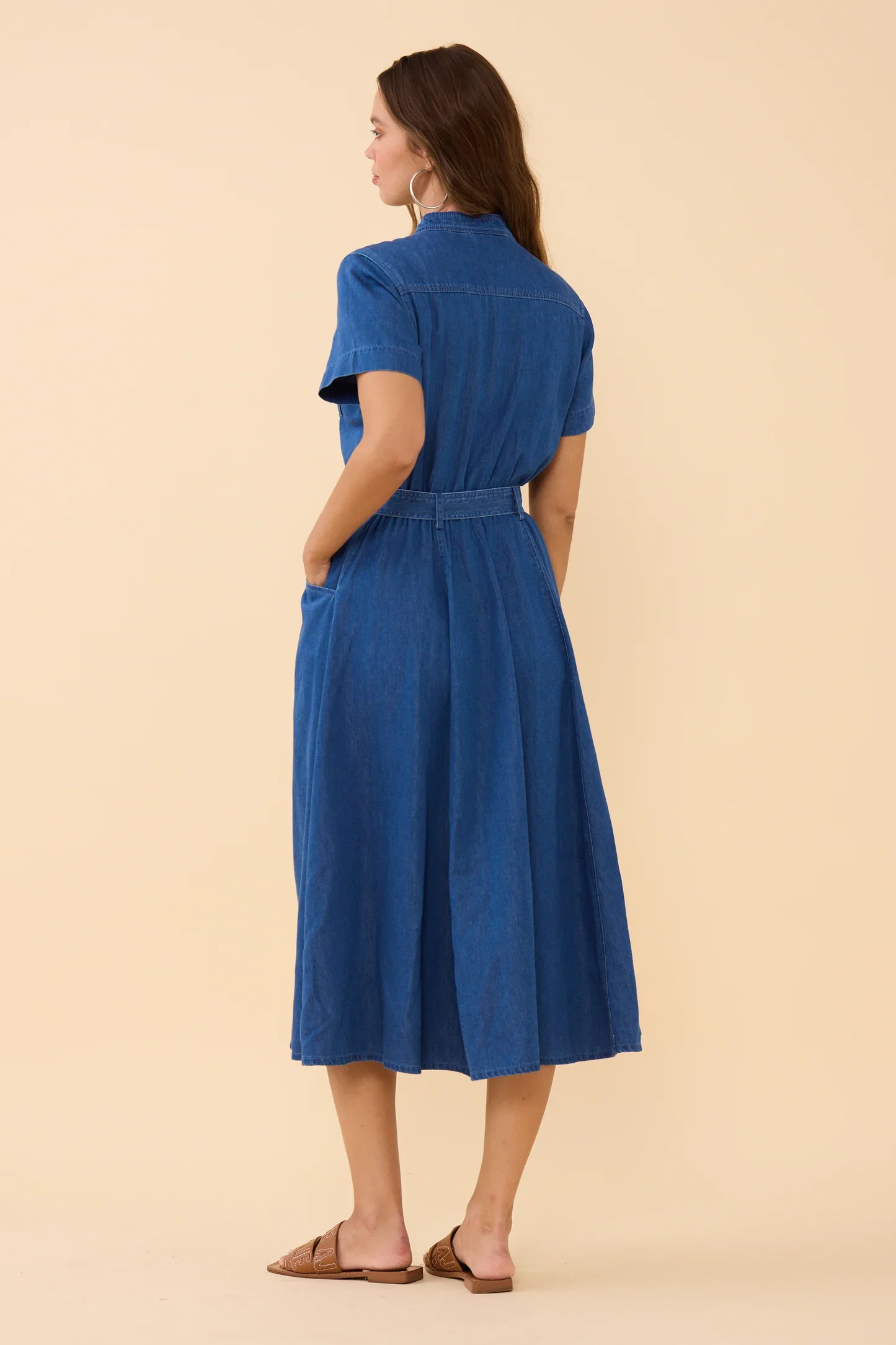 Chambray Safari Dress - Image 6