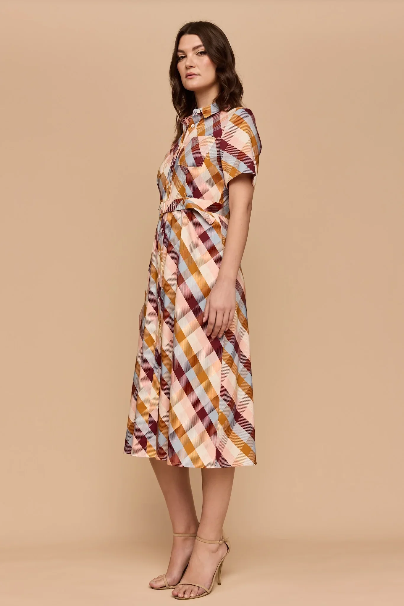 Checkered Love - Shirt Dress - Image 4