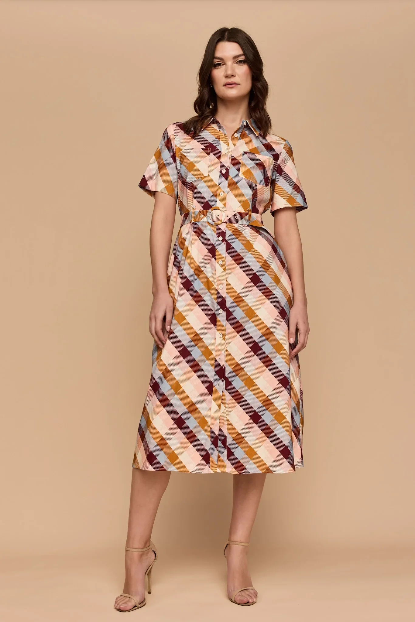 Checkered Love - Shirt Dress - Image 5