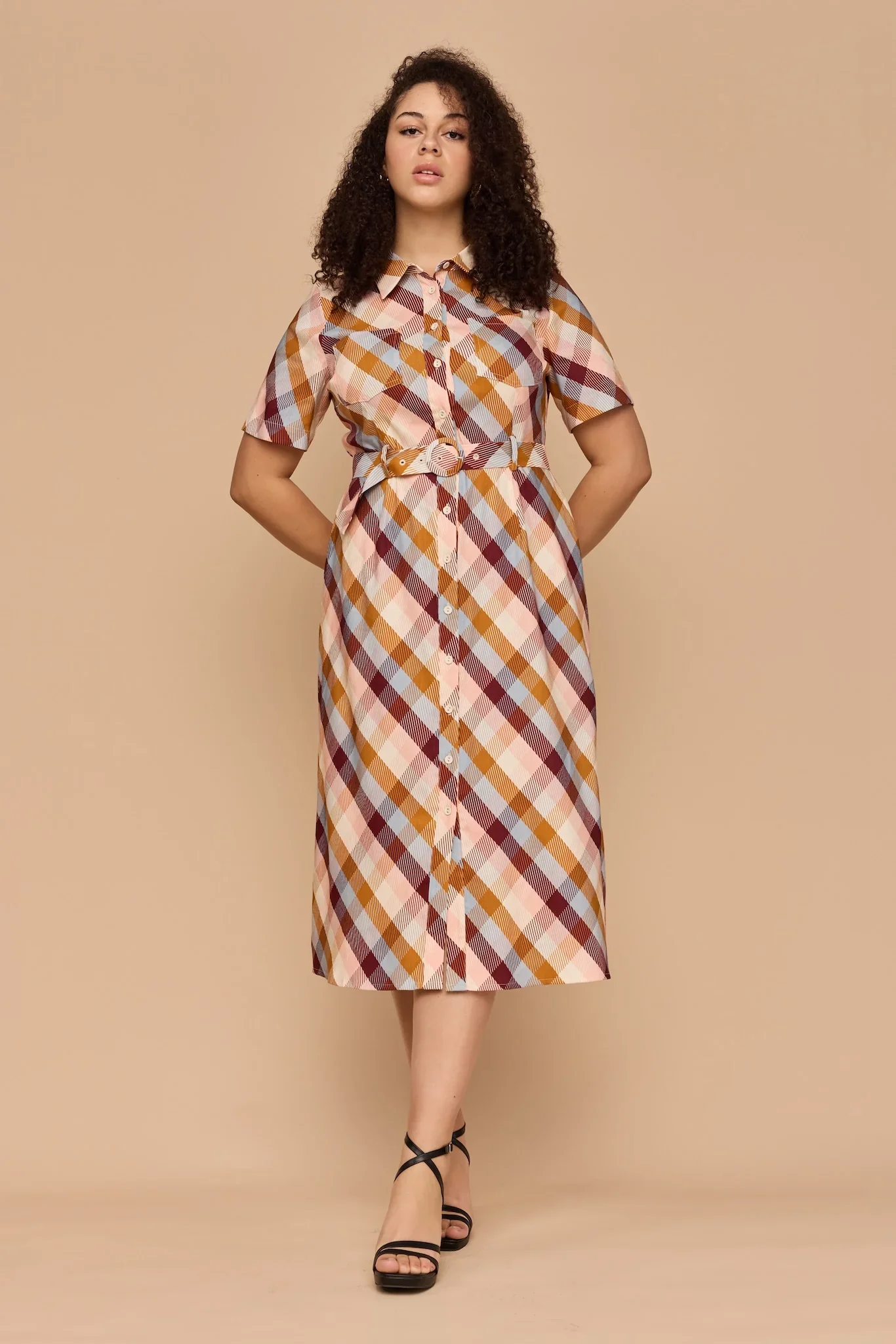 Checkered Love - Shirt Dress - Image 7