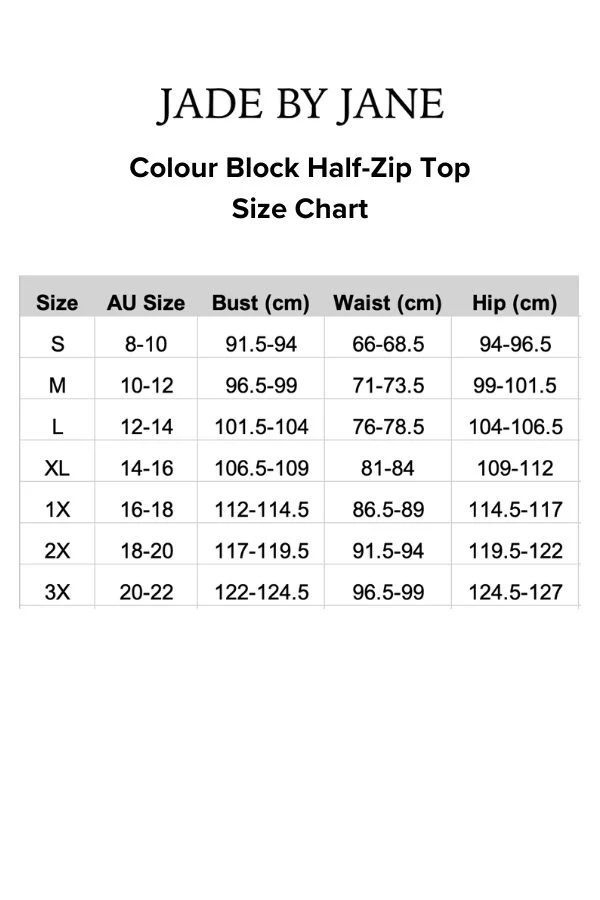 Colour Block Half-Zip Short Sleeve Top - Image 7