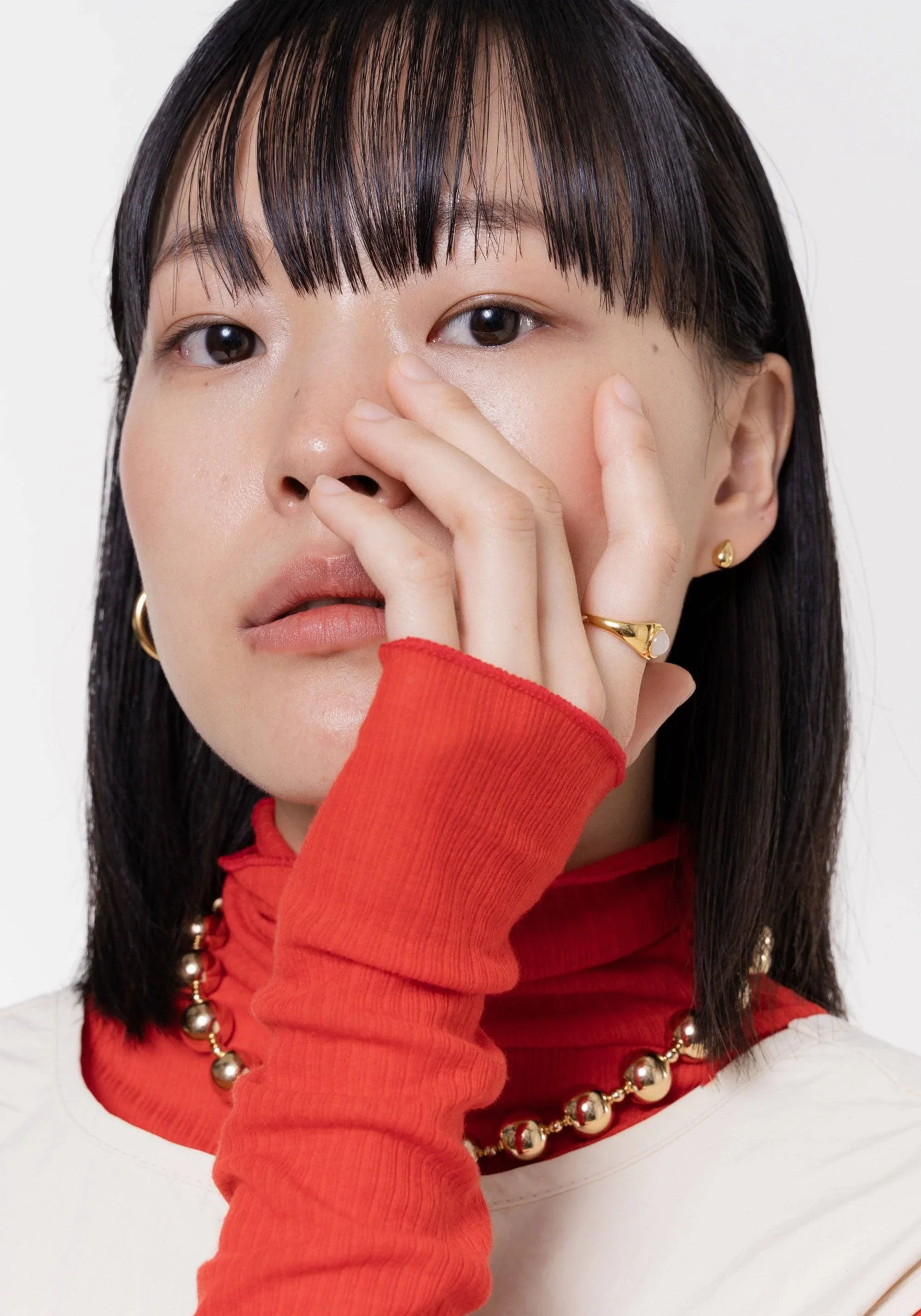 Dew Studs - 18k Vermeil Gold - Image 3