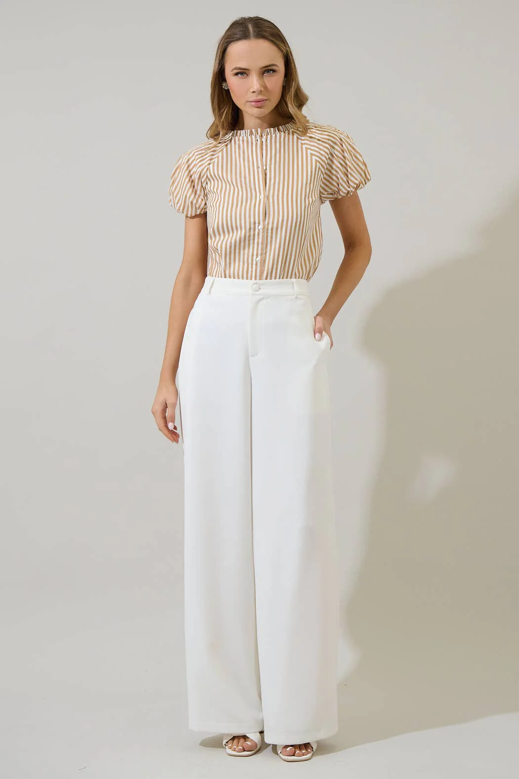 Dream State Avy Button Down Top - Image 10