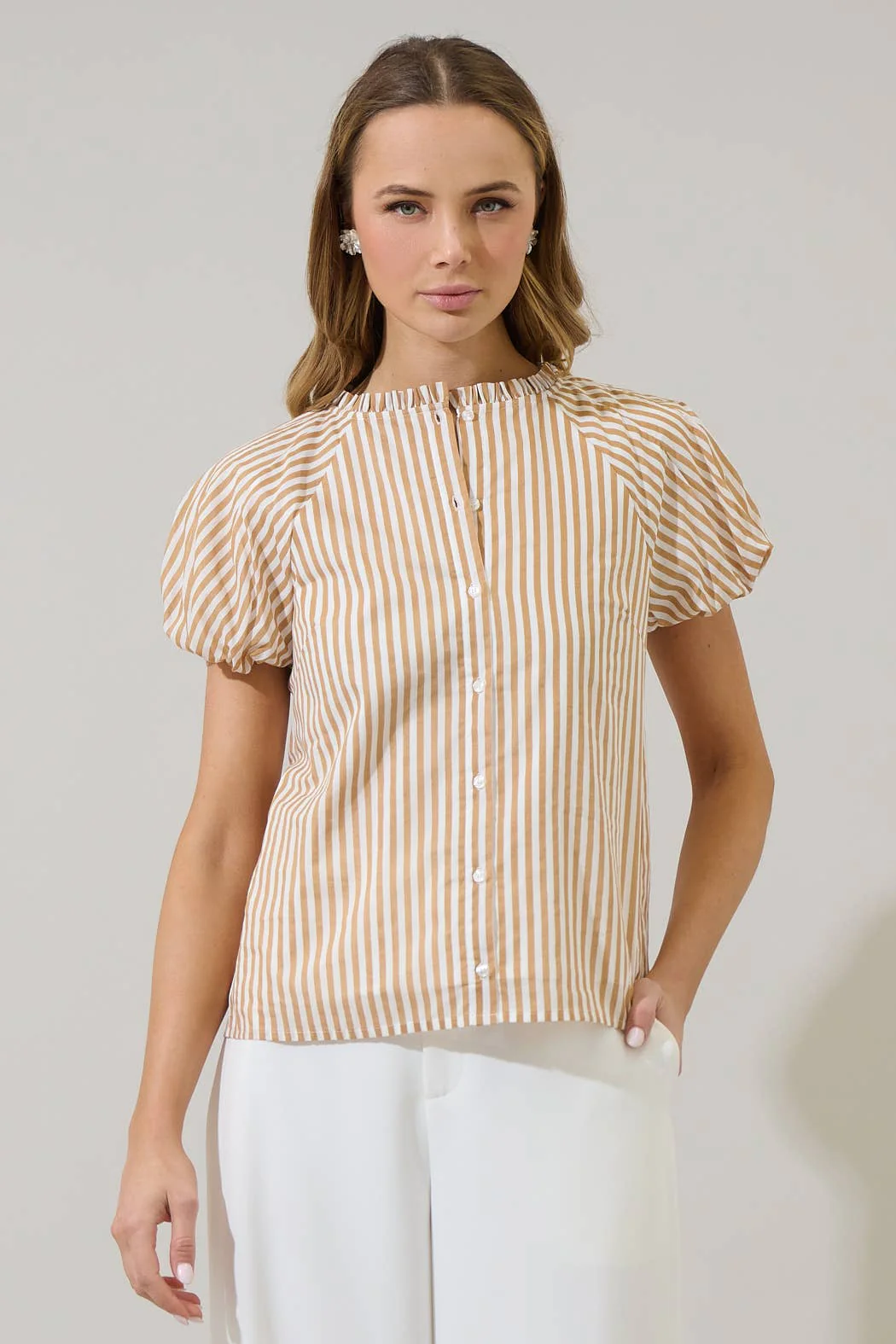 Dream State Avy Button Down Top - Image 12