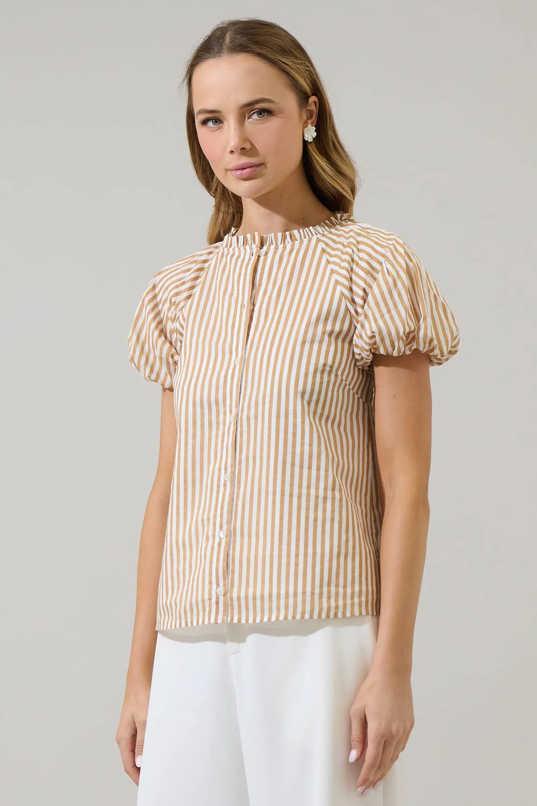 Dream State Avy Button Down Top - Image 9