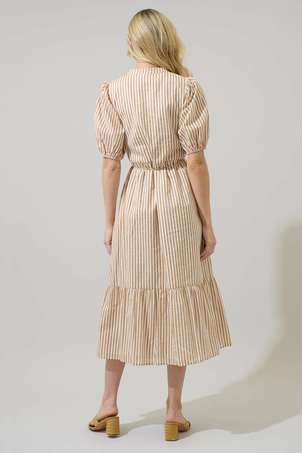 Dream State Beth Button Down Midi Dress - Image 4