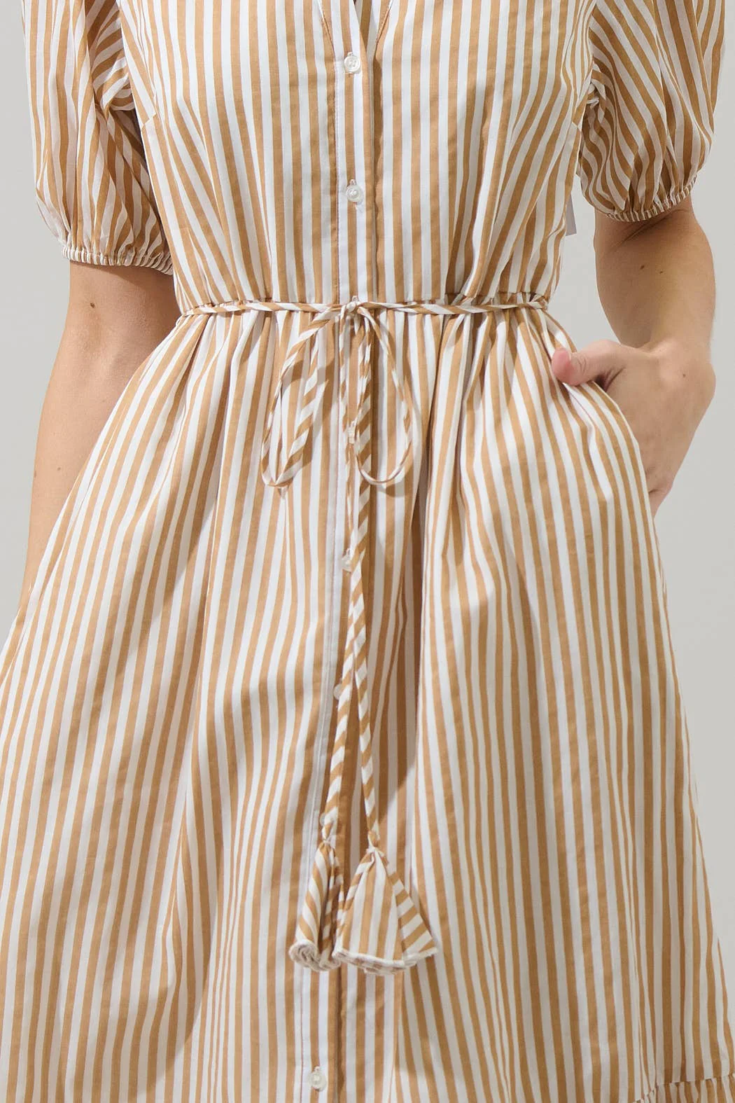 Dream State Beth Button Down Midi Dress - Image 6