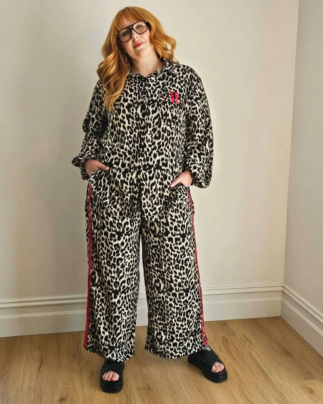 Elio Pant in Leopard Print