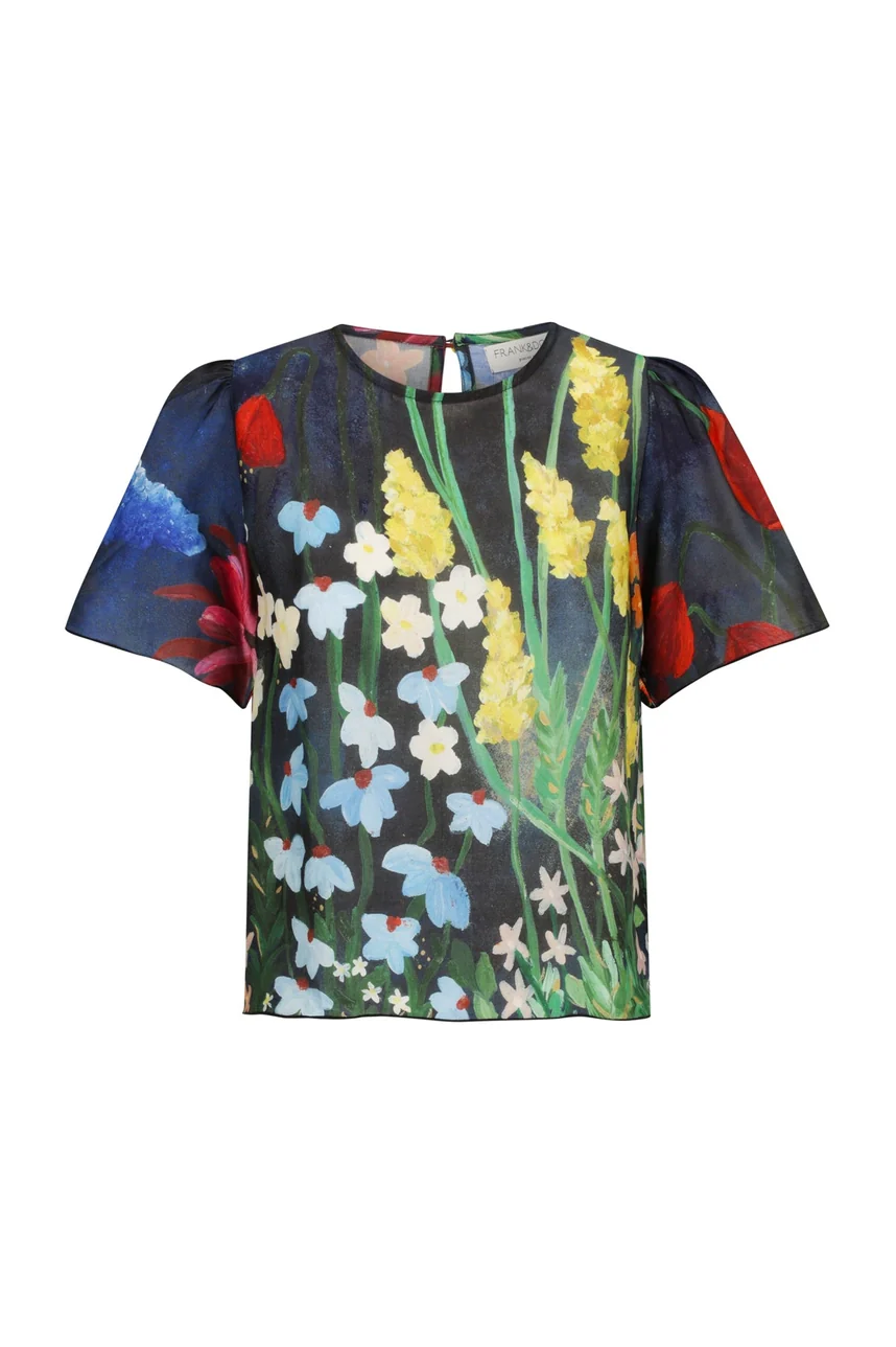Flora Blouse - Navy - Image 5