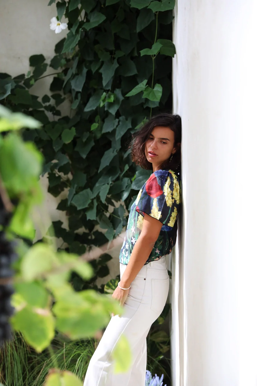 Flora Blouse - Navy - Image 9