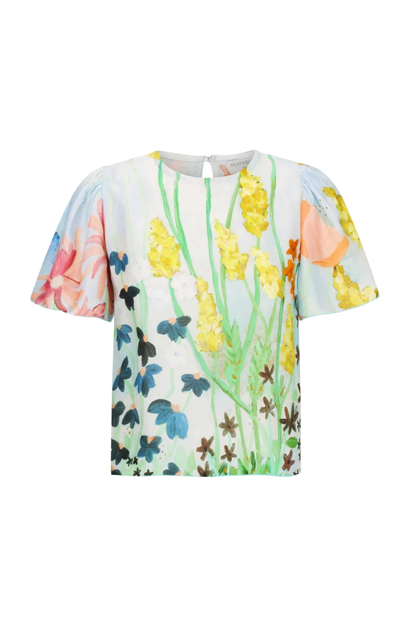 Flora Blouse - Sky - Image 4