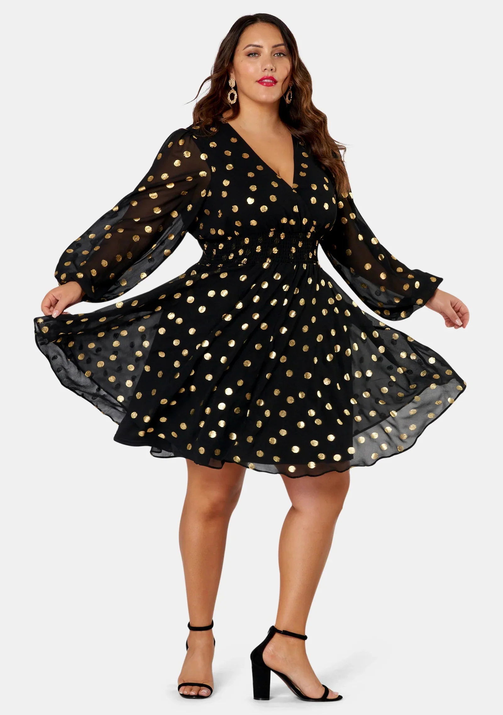 G Spot Print Midi Dress