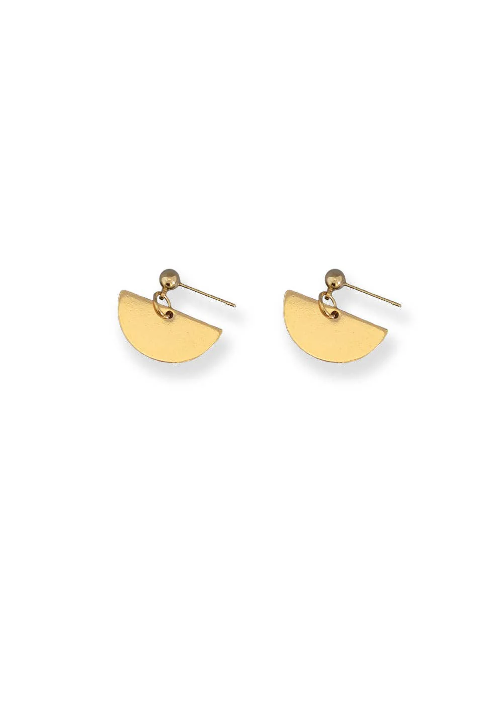 Half Moon Earrings - Gold