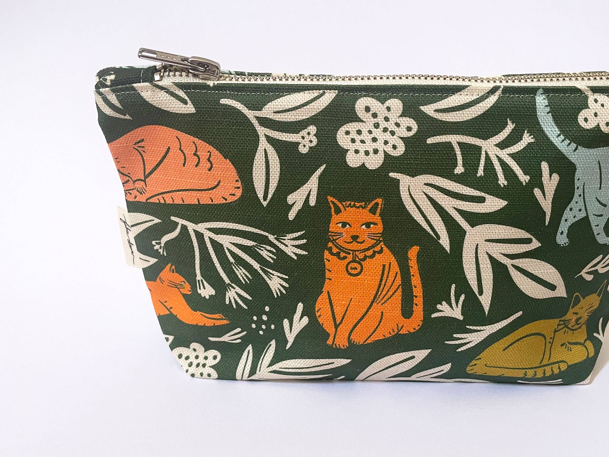 Handmade Fabric Zip Purse - Cats - Image 4