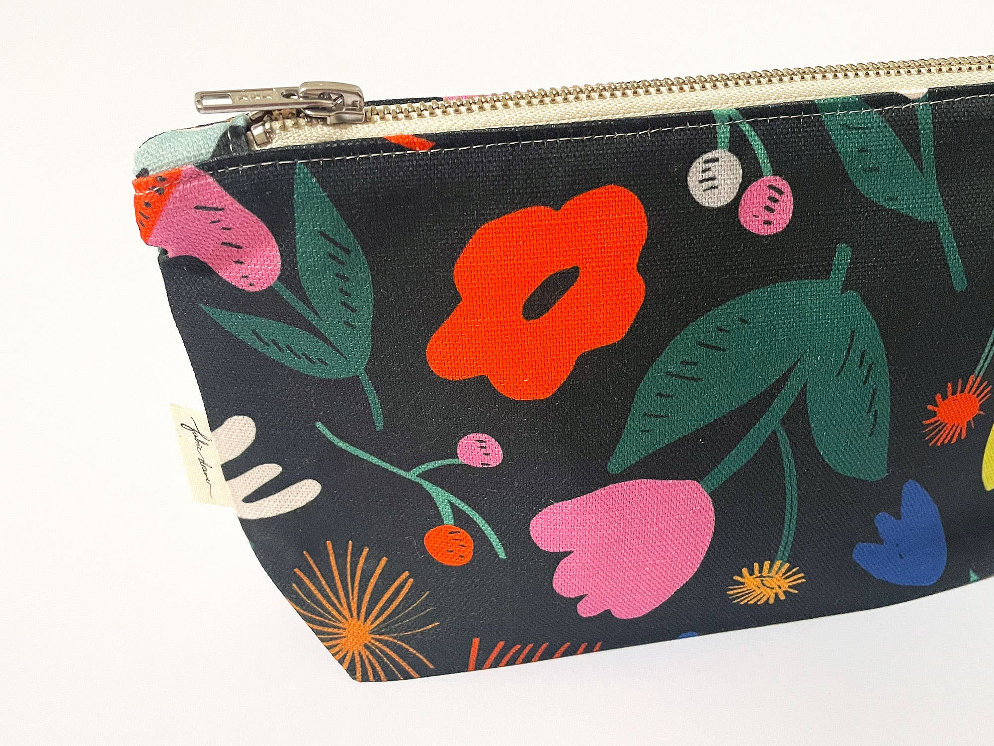 Handmade Fabric Zip Purse - Floral Pop - Image 3