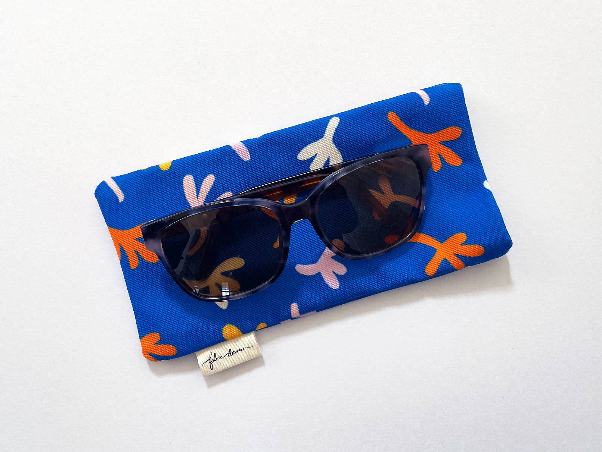 Handmade Sunglasses Case - Falling Blue - Image 2