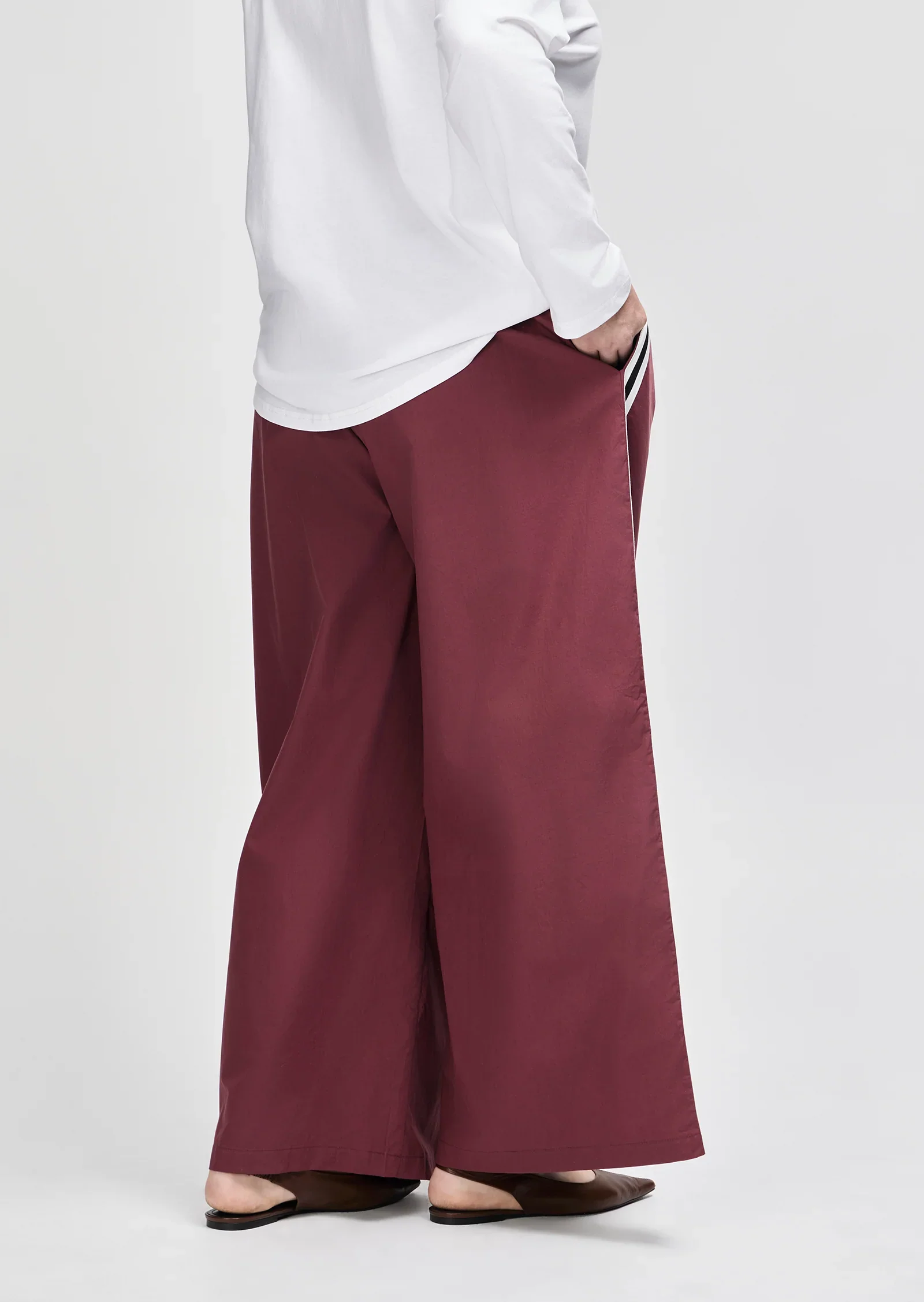 Harlow Pant in Burgundy - Image 5