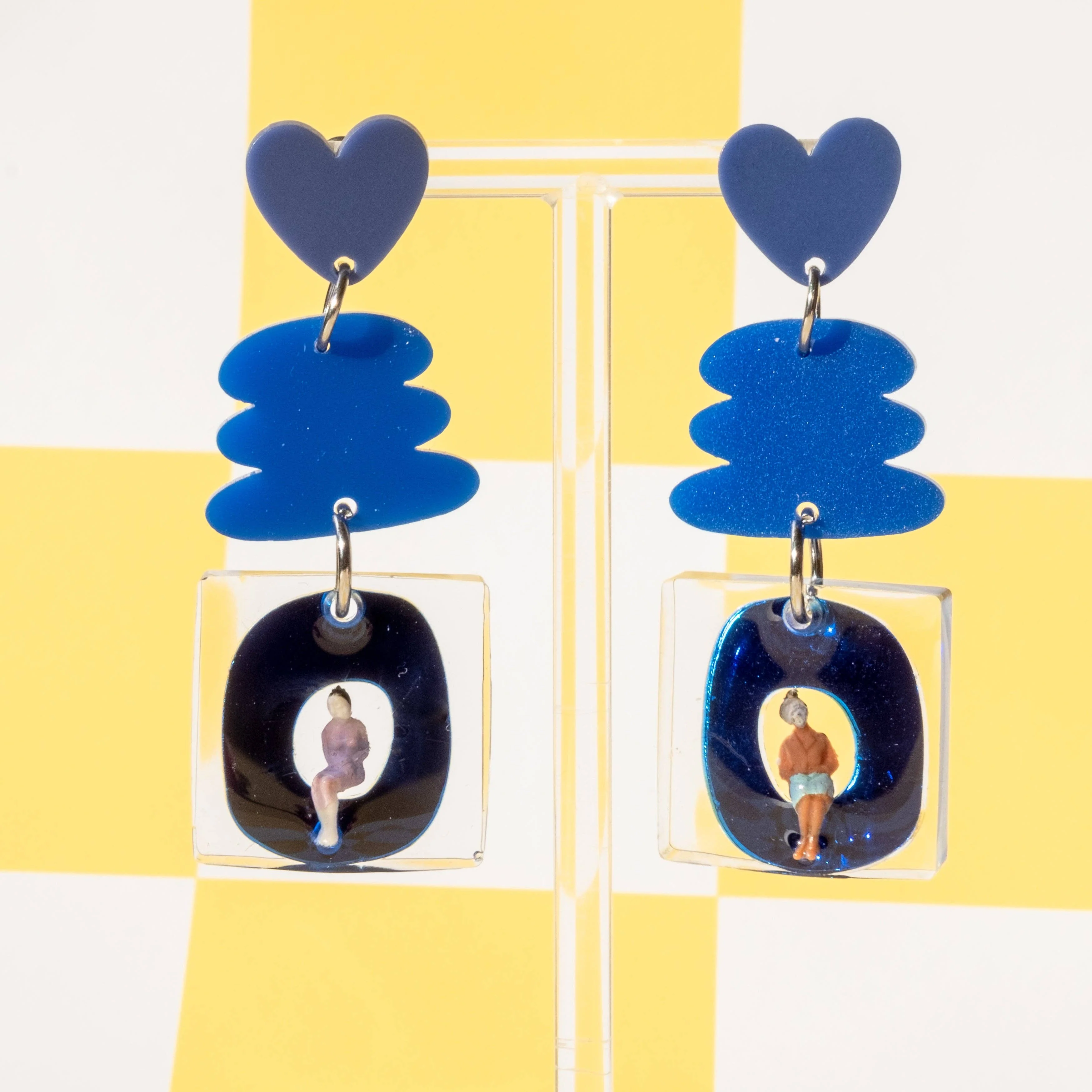In Love Earrings - Blue - Image 3