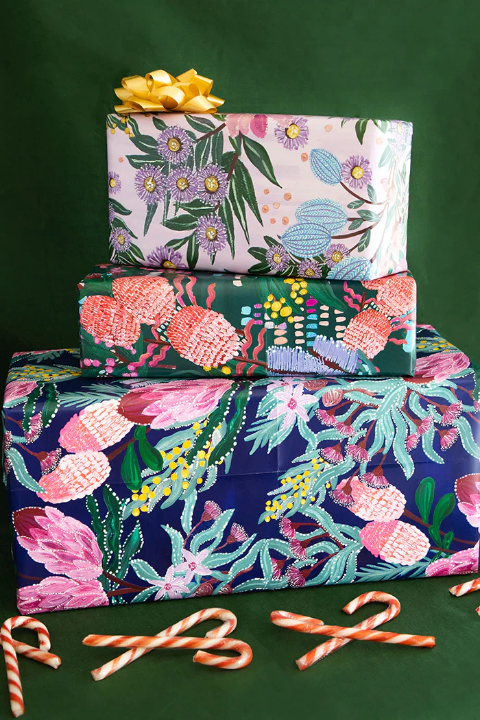 Jessica Begg 'Native Flowers' Gift Wrapping Paper (3-pack) - Image 4