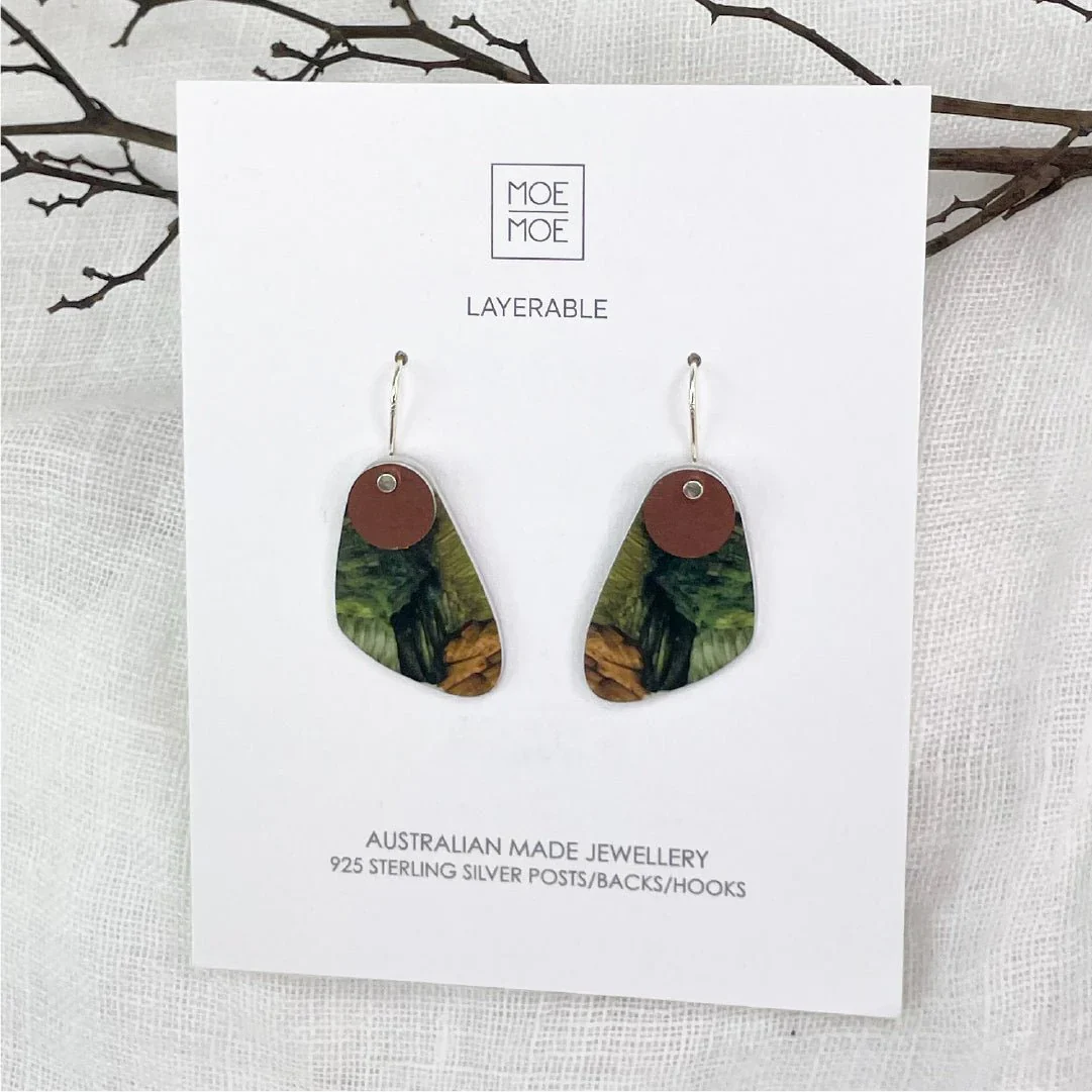 Kiasmin 2 Elegance Layered Pippi Drop Earrings - Image 3