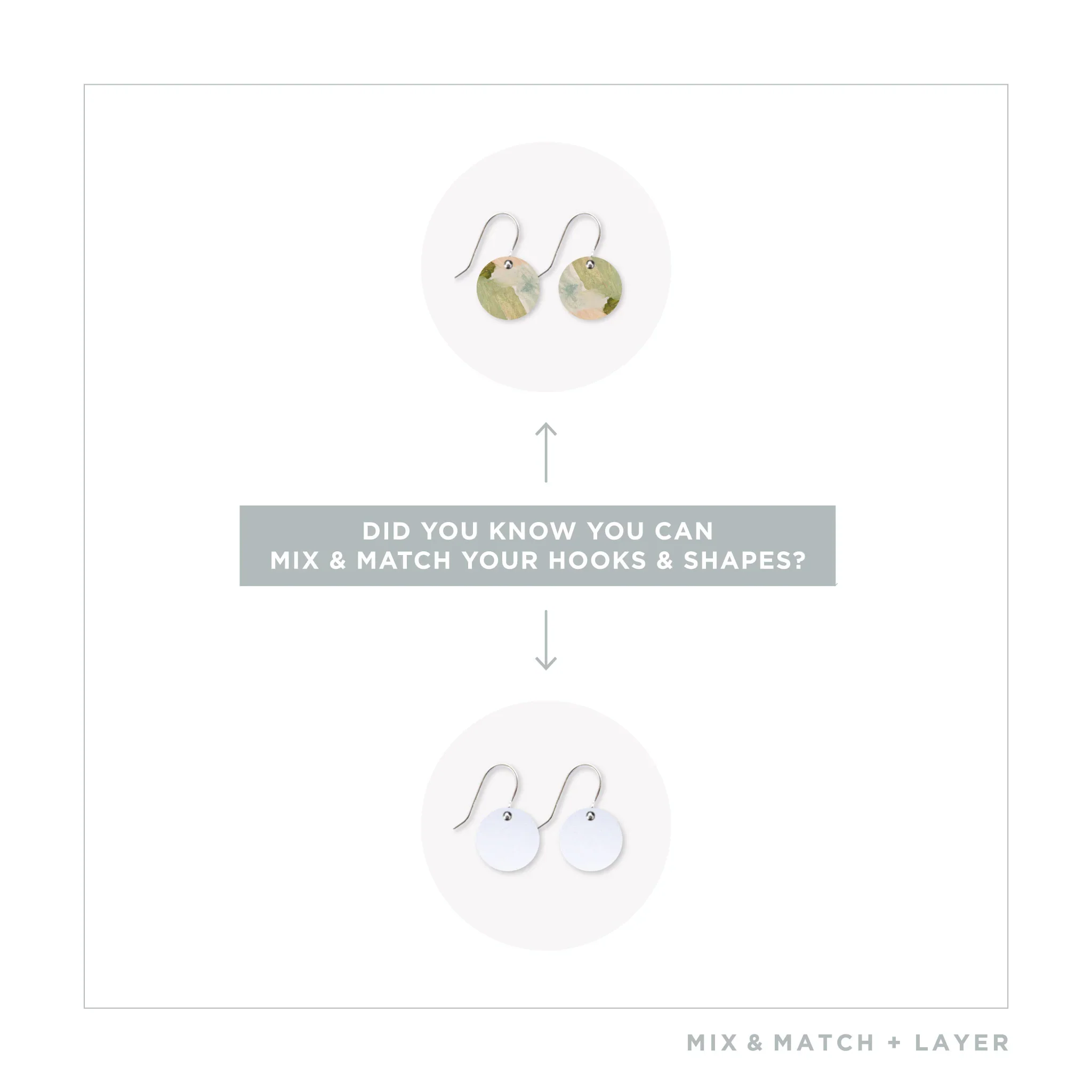 Kiasmin Aura Small Circle Drop Earrings - Image 4