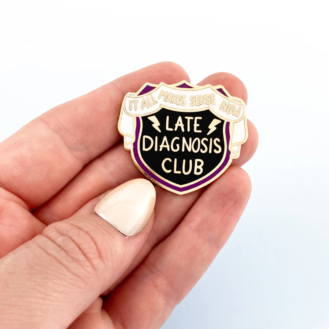 Late Diagnosis Club Lapel Pin - Image 3