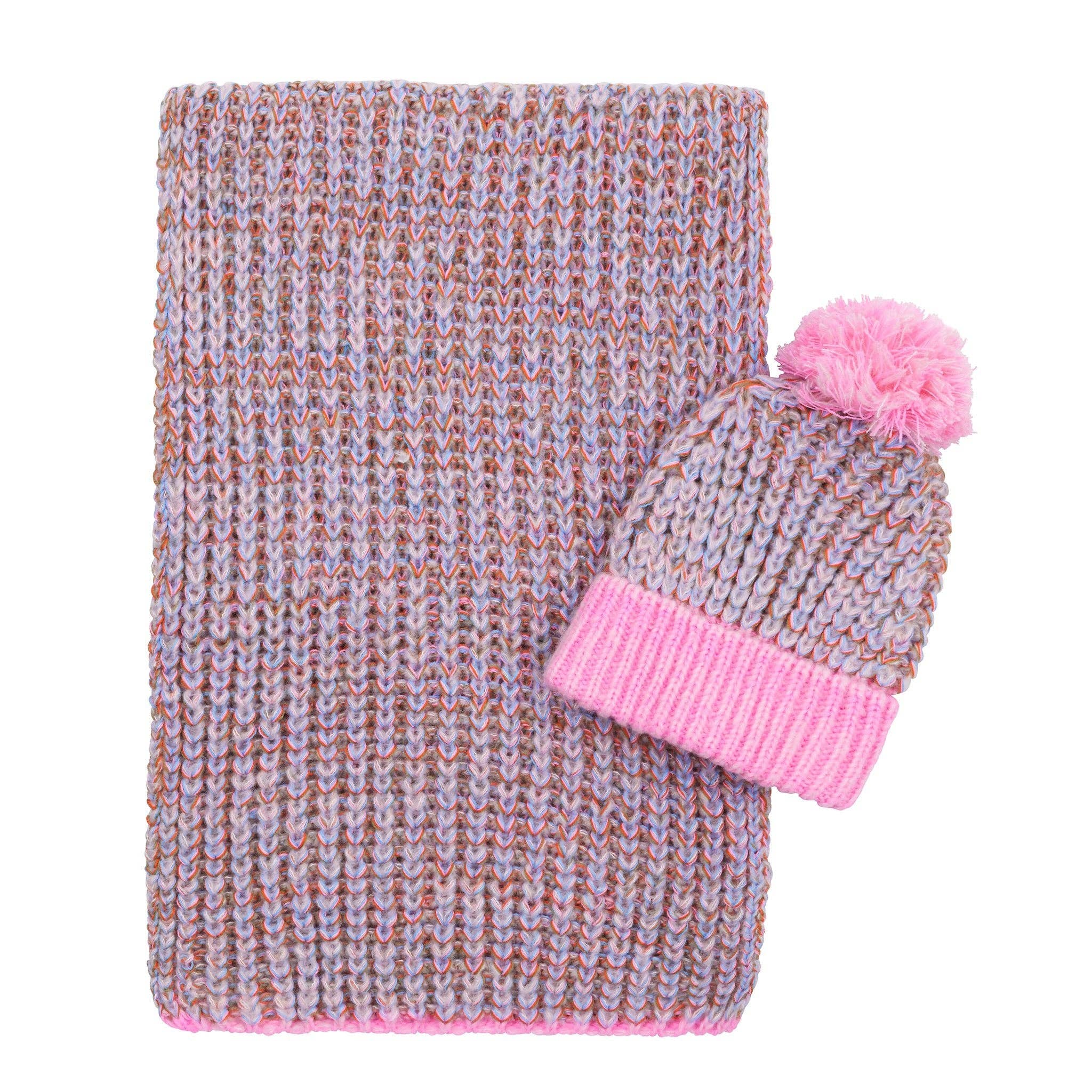 Lolly Hat Twist Bobble Pink Beanie - Image 10