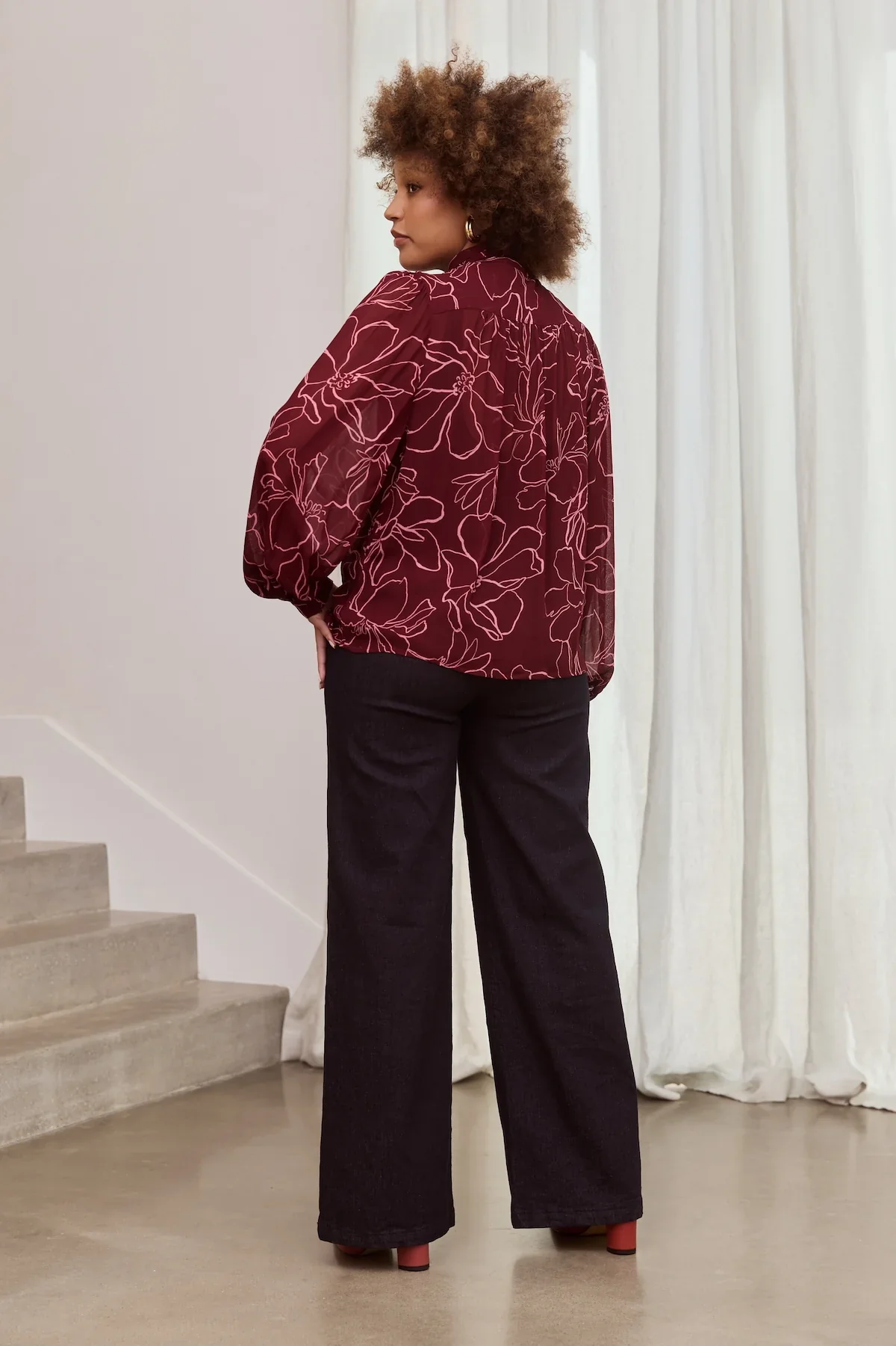 Magnolia Tie Neck Blouse - Image 10