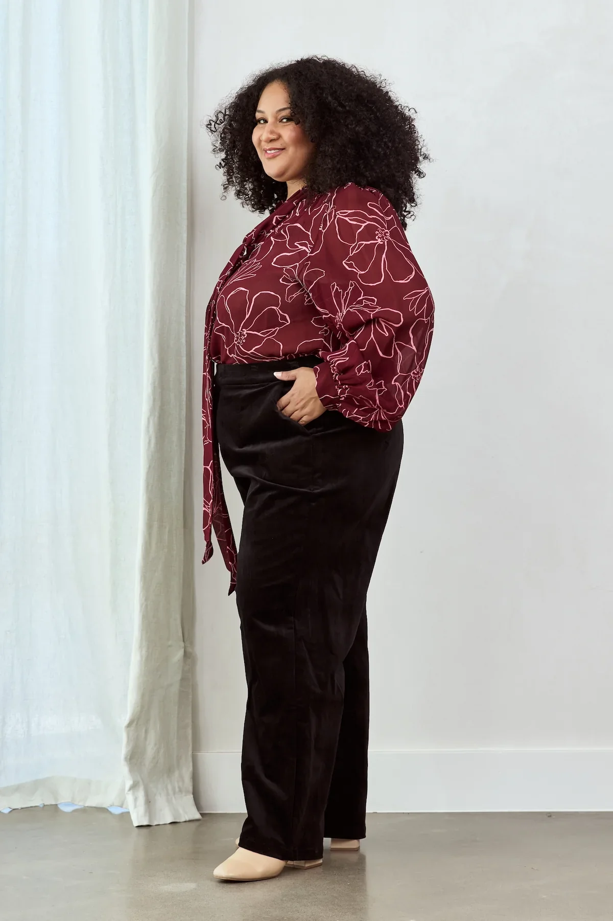 Magnolia Tie Neck Blouse - Image 6