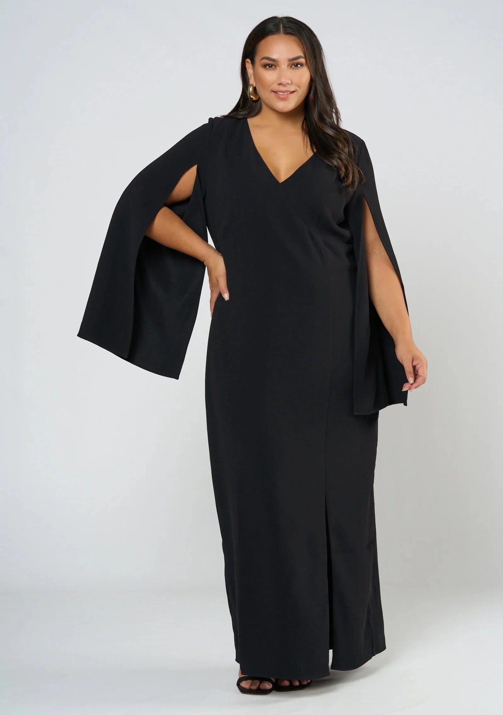 Main Character Maxi Cape Dress - Image 4