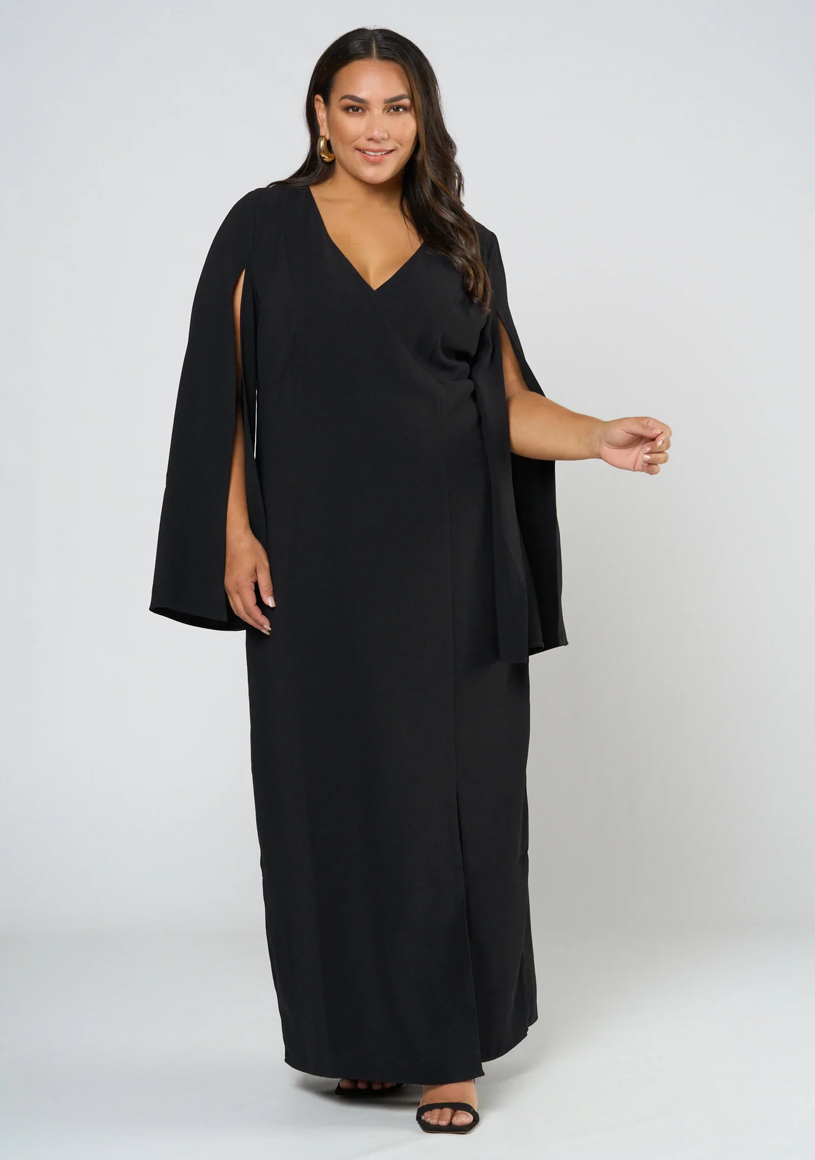 Main Character Maxi Cape Dress - Image 5