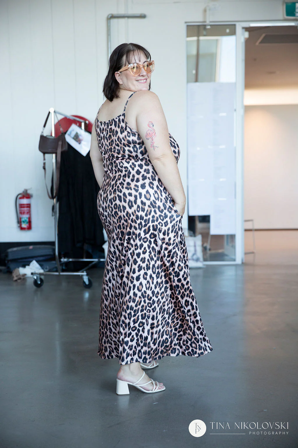 Maxi Slip Dress in Leopard Print - Image 10