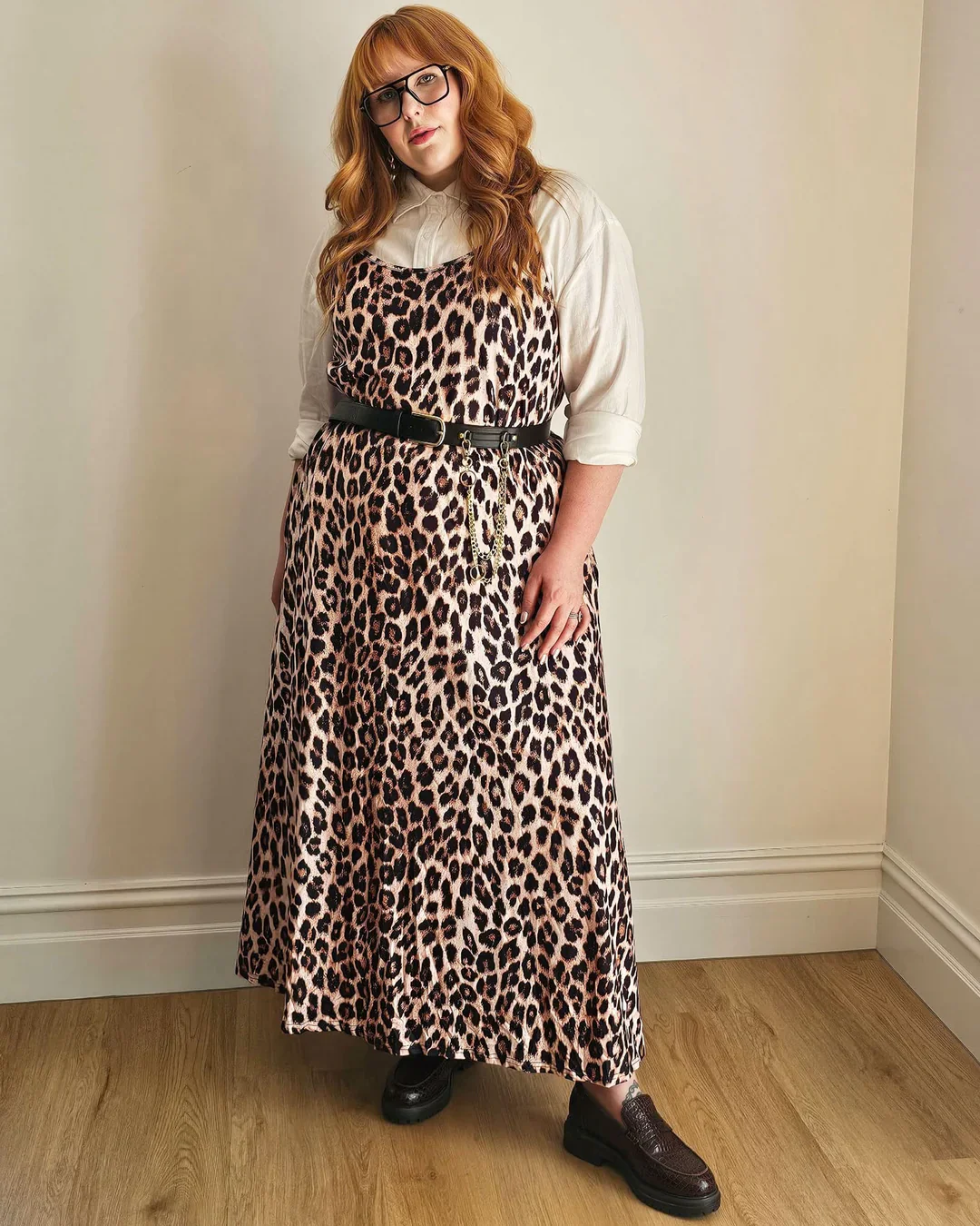 Maxi Slip Dress in Leopard Print - Image 5