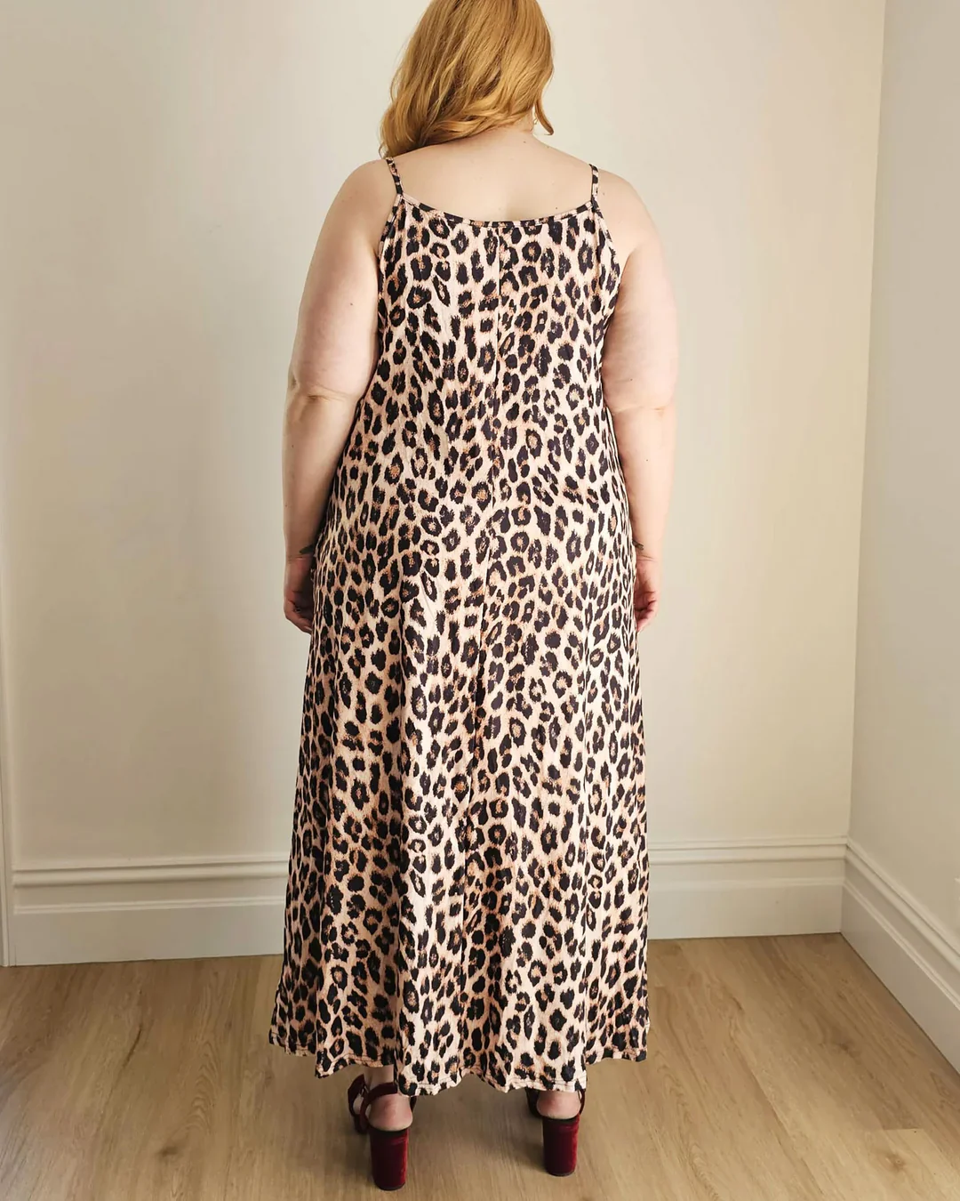Maxi Slip Dress in Leopard Print - Image 6