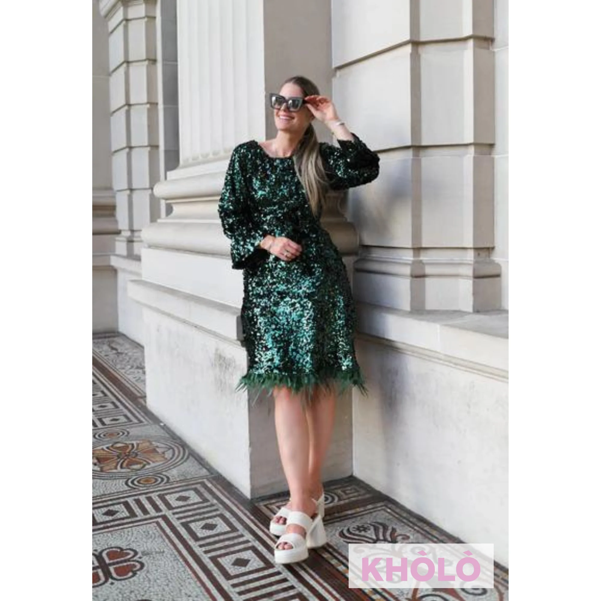 Mindy Sequin Shift Dress - Image 10