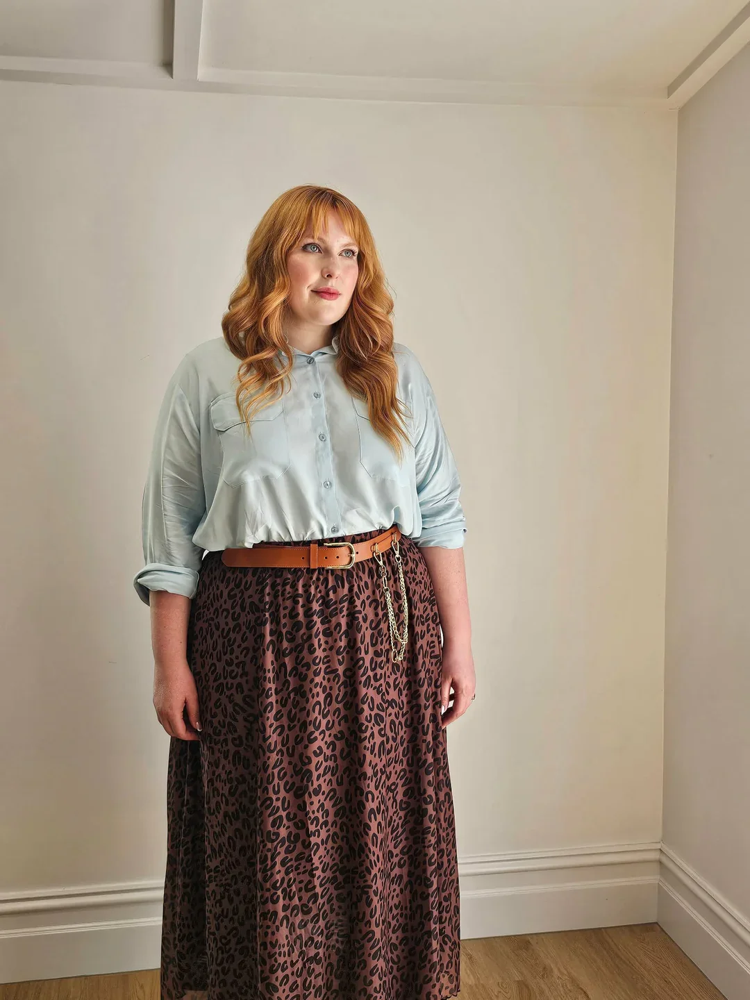 Mooku Mesh Skirt in Leopard Print - Image 4